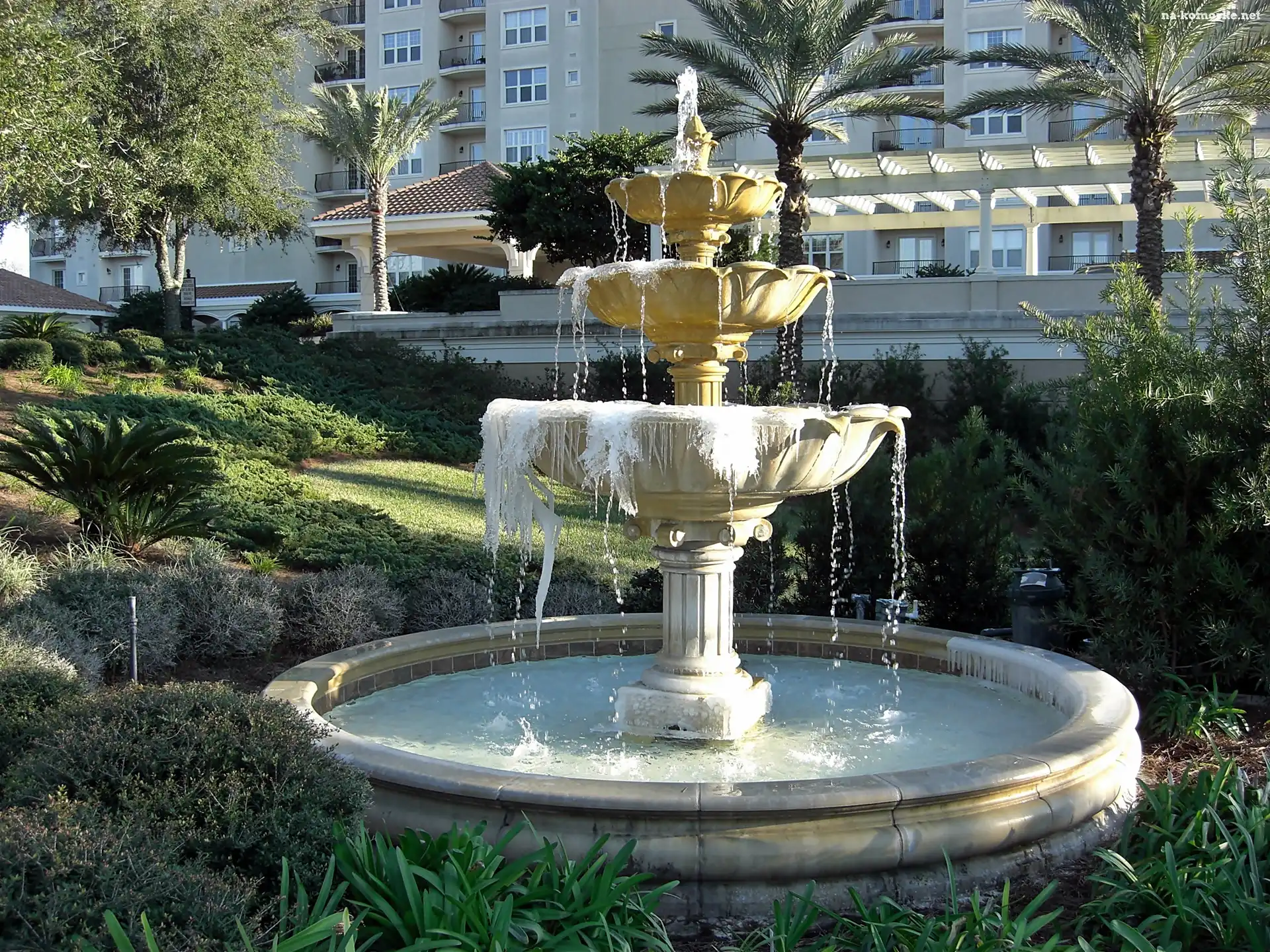 Park, Jacksonville, Floryda, Fontanna, Apartamentowiec, Villa, Riva