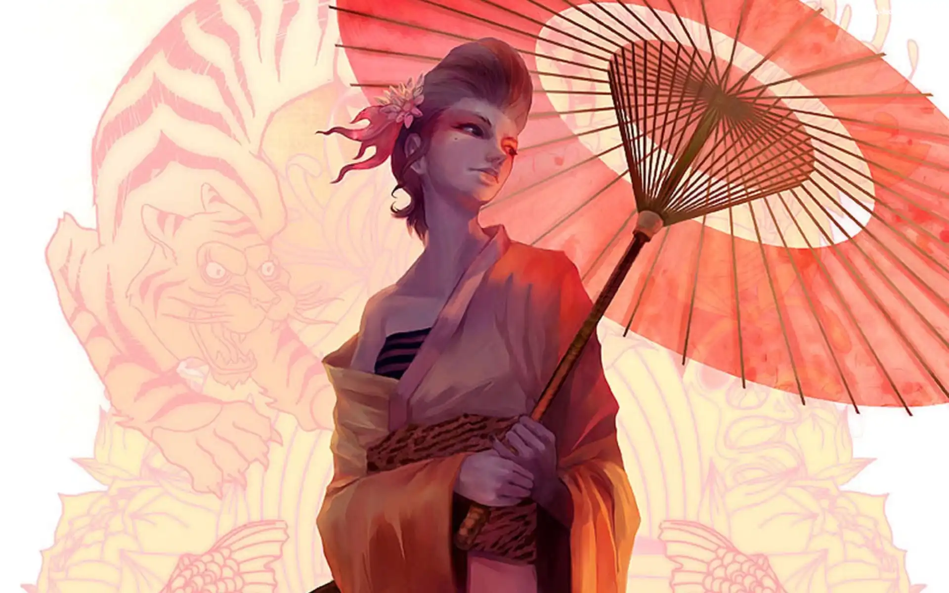 Japonka, Parasol, Manga Anime
