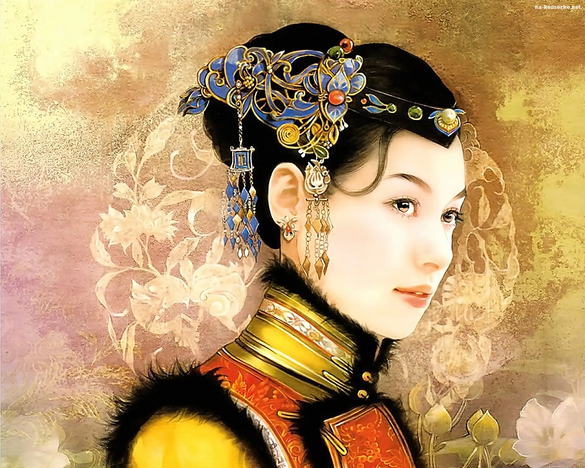 Japonka, Włosach, Stroiki, We