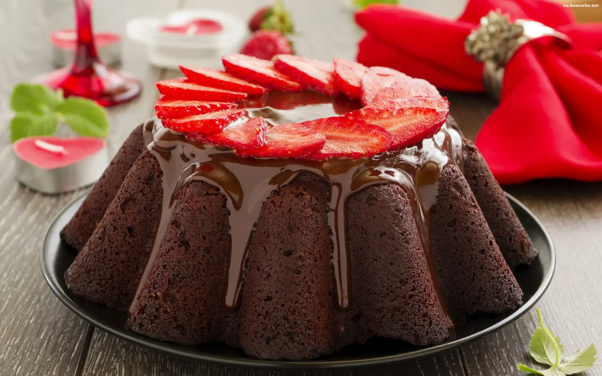Jedzenie, Czekoladowa, Ciasto, Babka