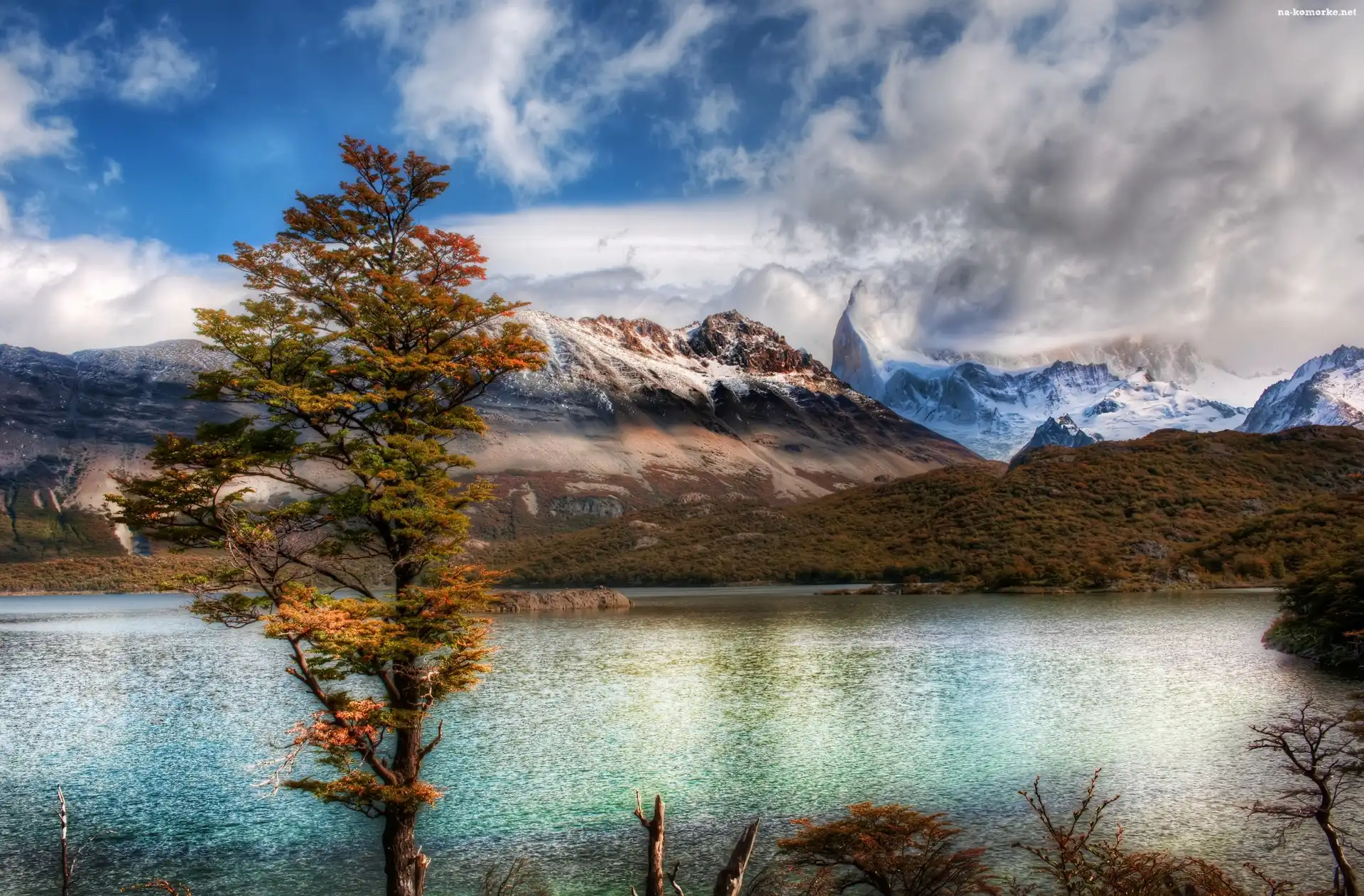 Jezioro, Argentyna, Góry, El Chalten