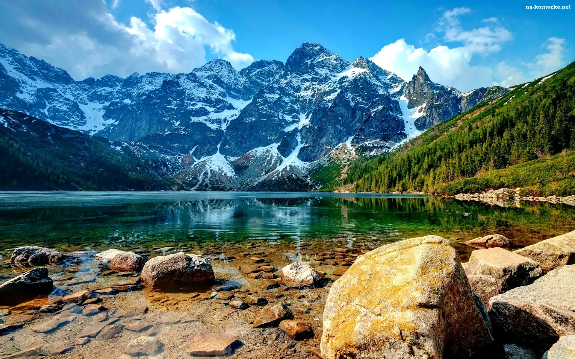 Jezioro, Morskie Oko, Góry, Tatry Wysokie