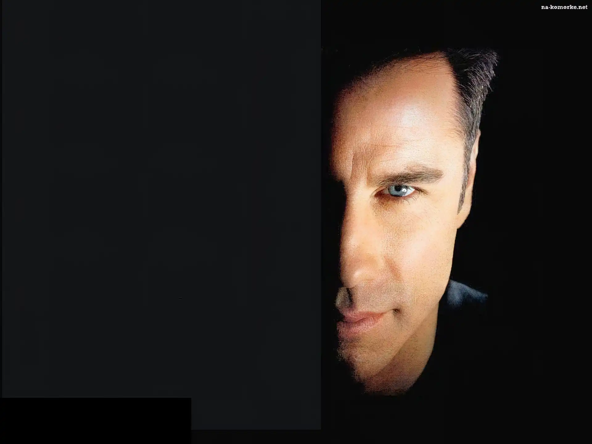 John Travolta, pół twarzy