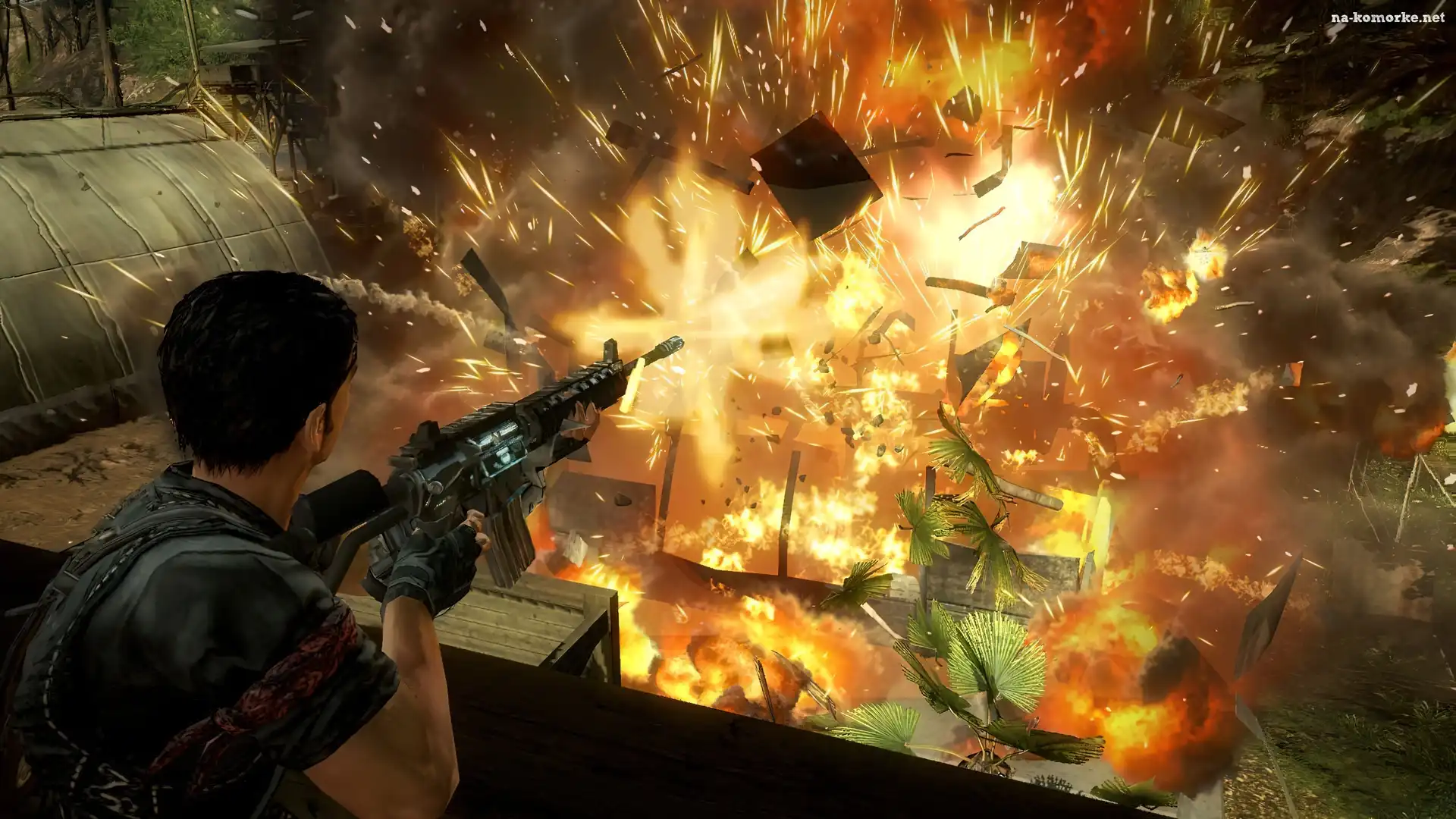 Just Cause 2, Ostrzał, Wioski