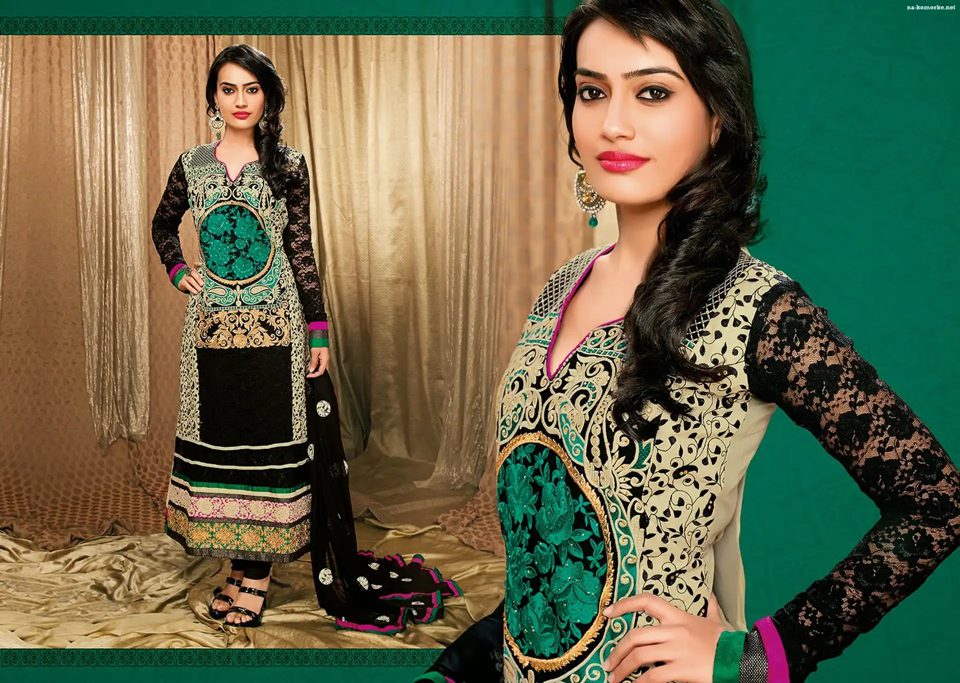 Kameez, Strój, Kobieta, Biżuteria, Salwar, Makijaż