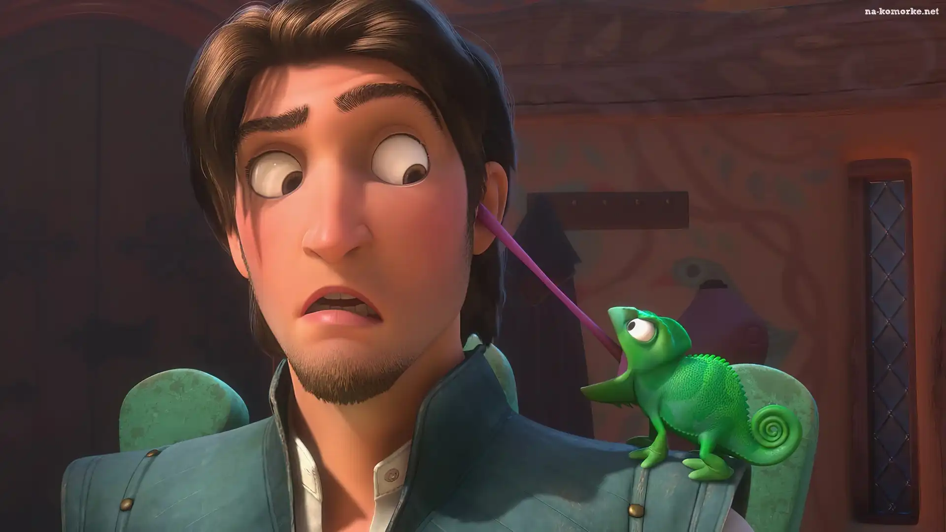 Język, Zaplątani, Tangled, Flynn, Kameleon
