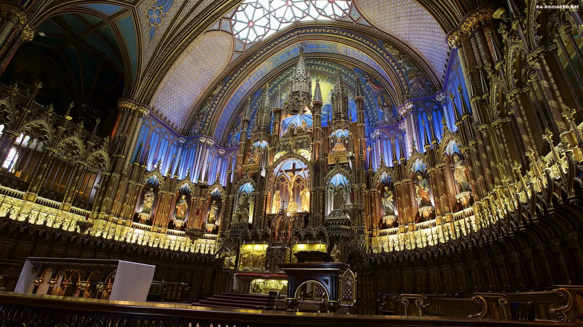 Ołtarz, Kanada, Montreal, Bazylika Notre-Dame, Kościół
