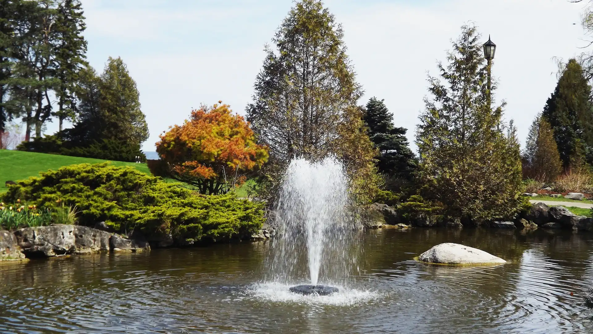 Kanada, Kamienie, Ontario, Fontanna