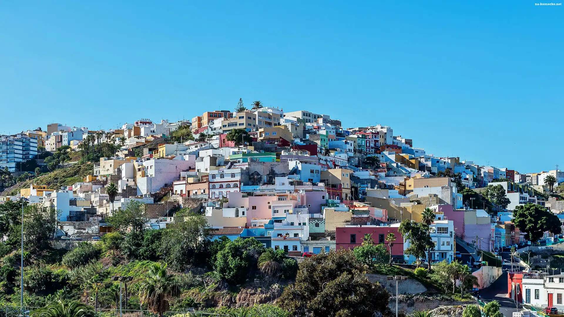 Kanaryjskie, Las Palmas, Panorama, Miasta, Wyspy