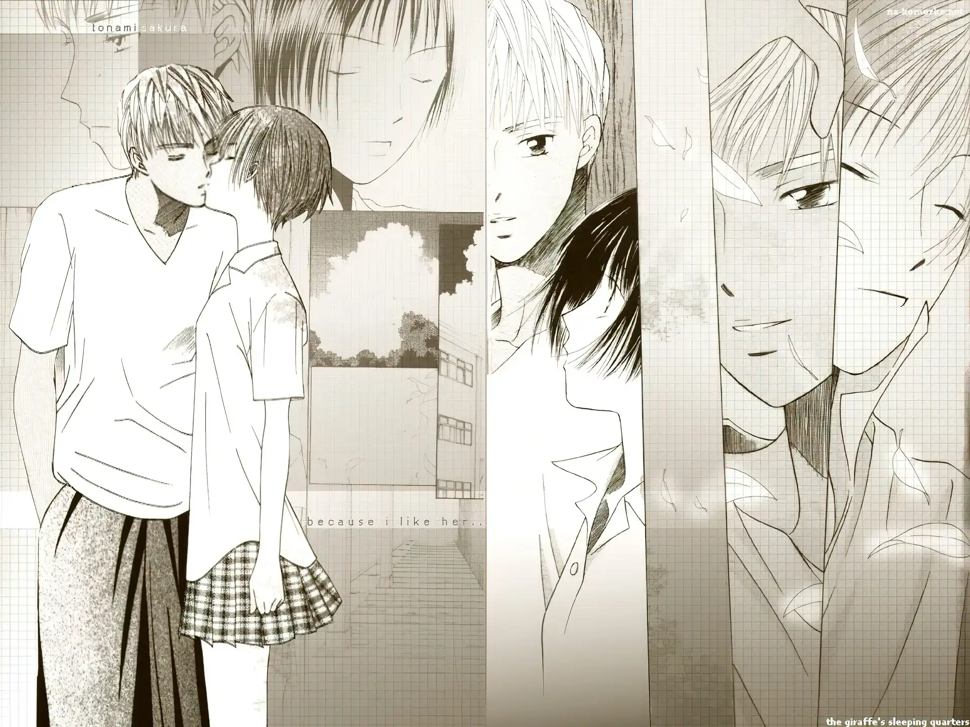 Kareshi Kanojo No Jijyou, ludzie, szkic, kartka