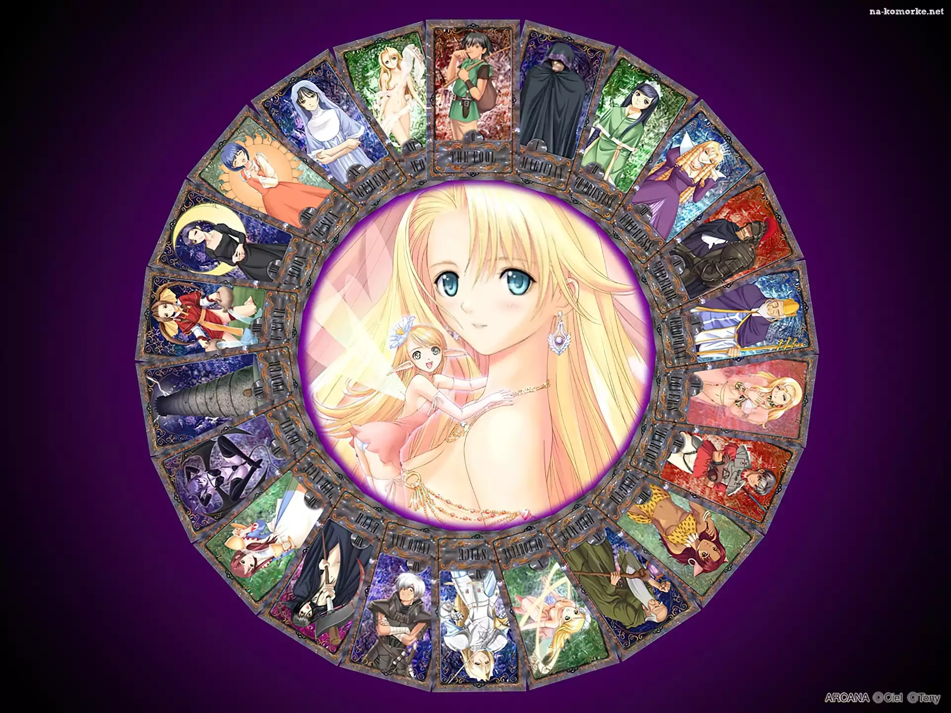 Arcana, dziewczyna, karty