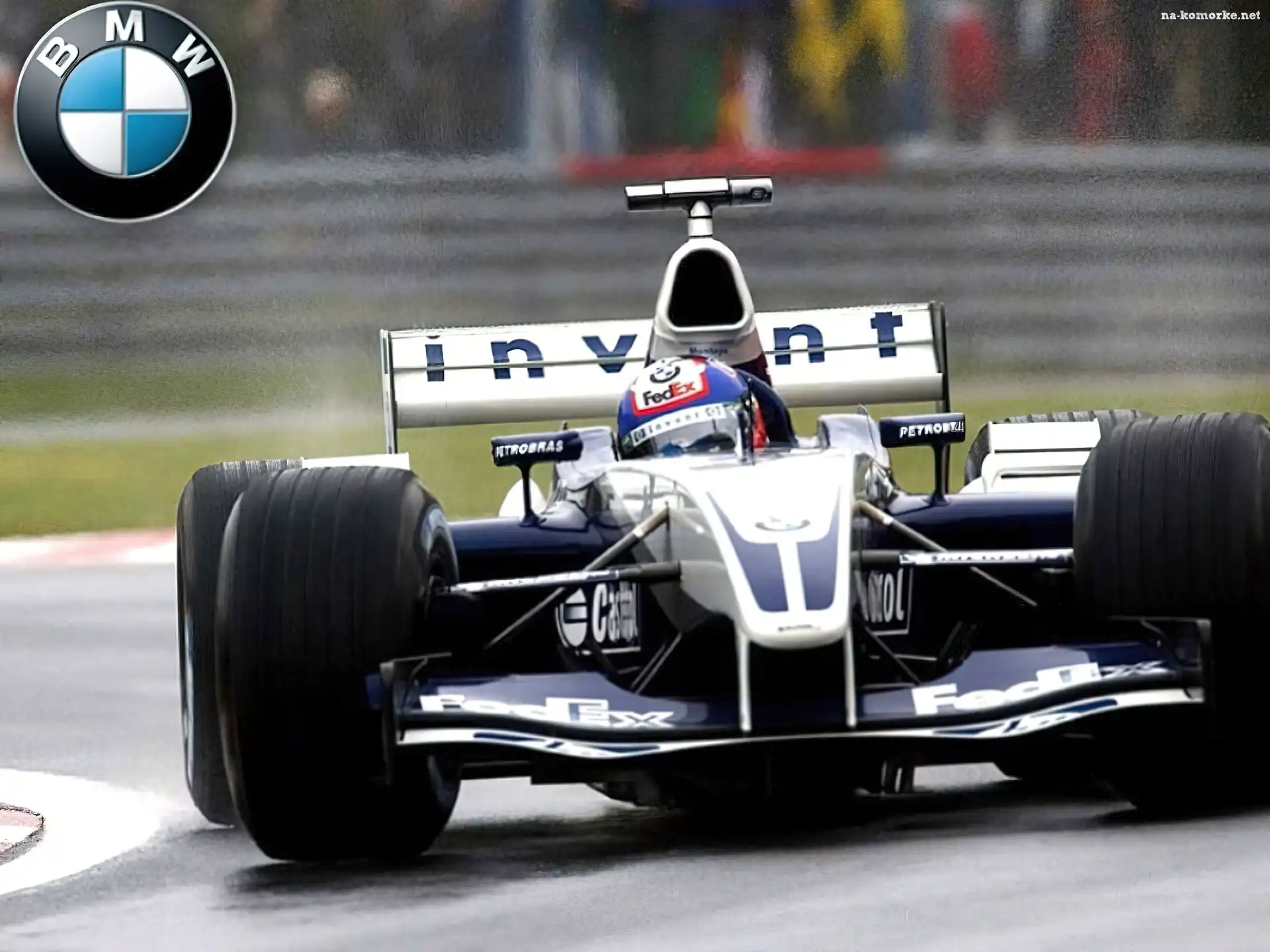 Formuła 1, koła, spojler, BMW Sauber, bolid, opony, kask