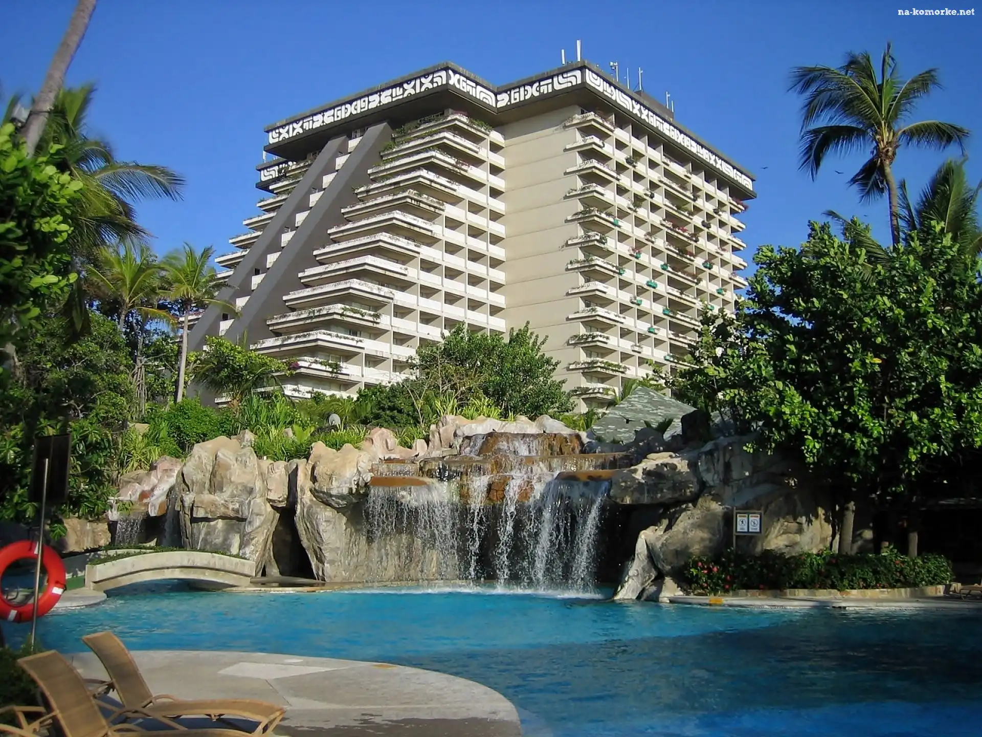 Kaskada, Hotel, Acapulco, Ogród, Princess, Basen