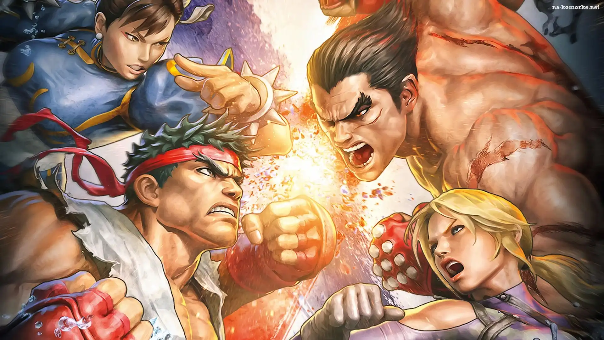 Ryu, Kazuya Mishima, Chun-Li, Nina Williams