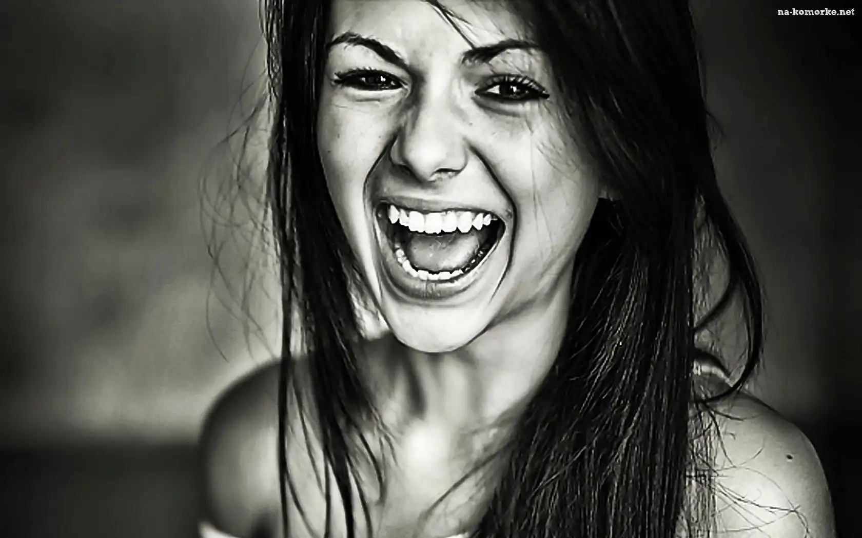 Kobieta, Portret, B&W