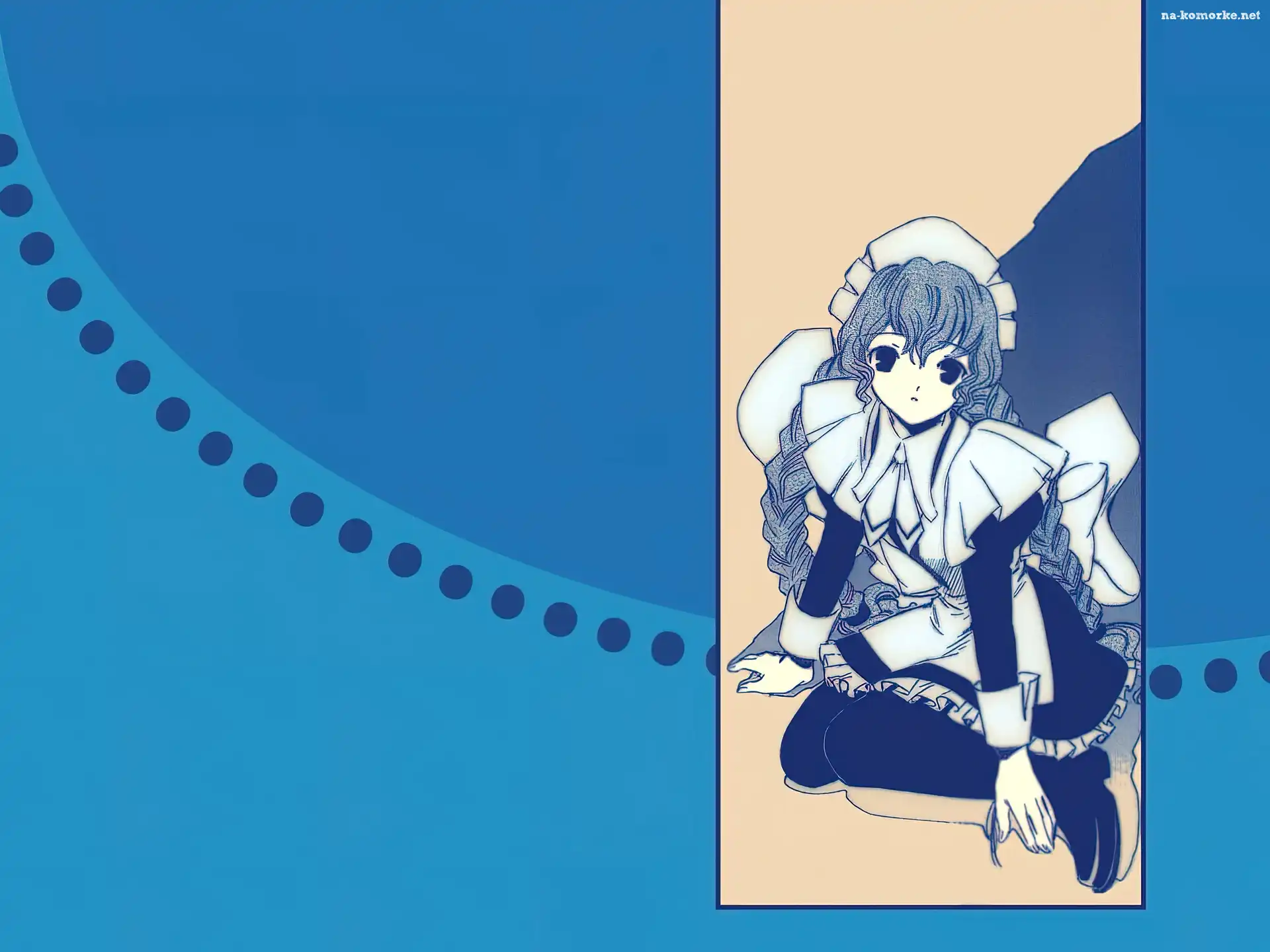 Chobits, fartuszek, kobieta