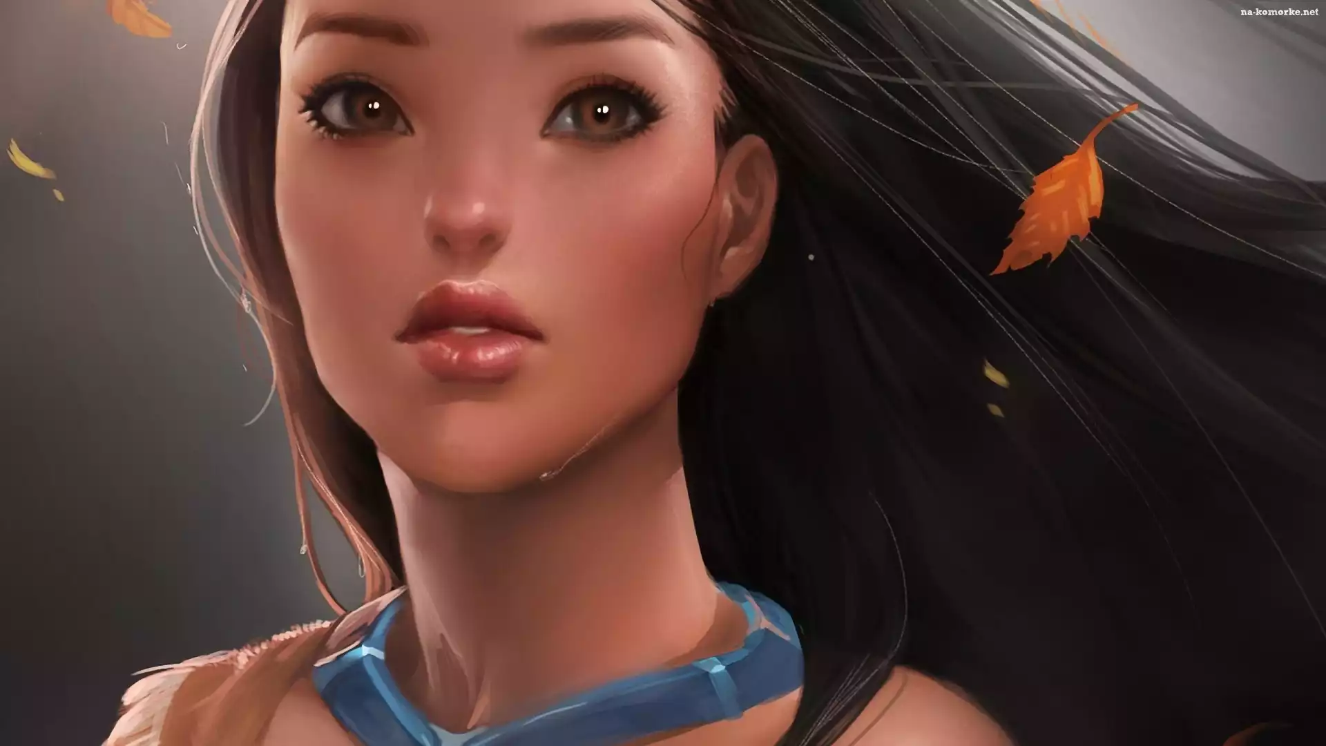 Grafika, Kobieta, Pocahontas