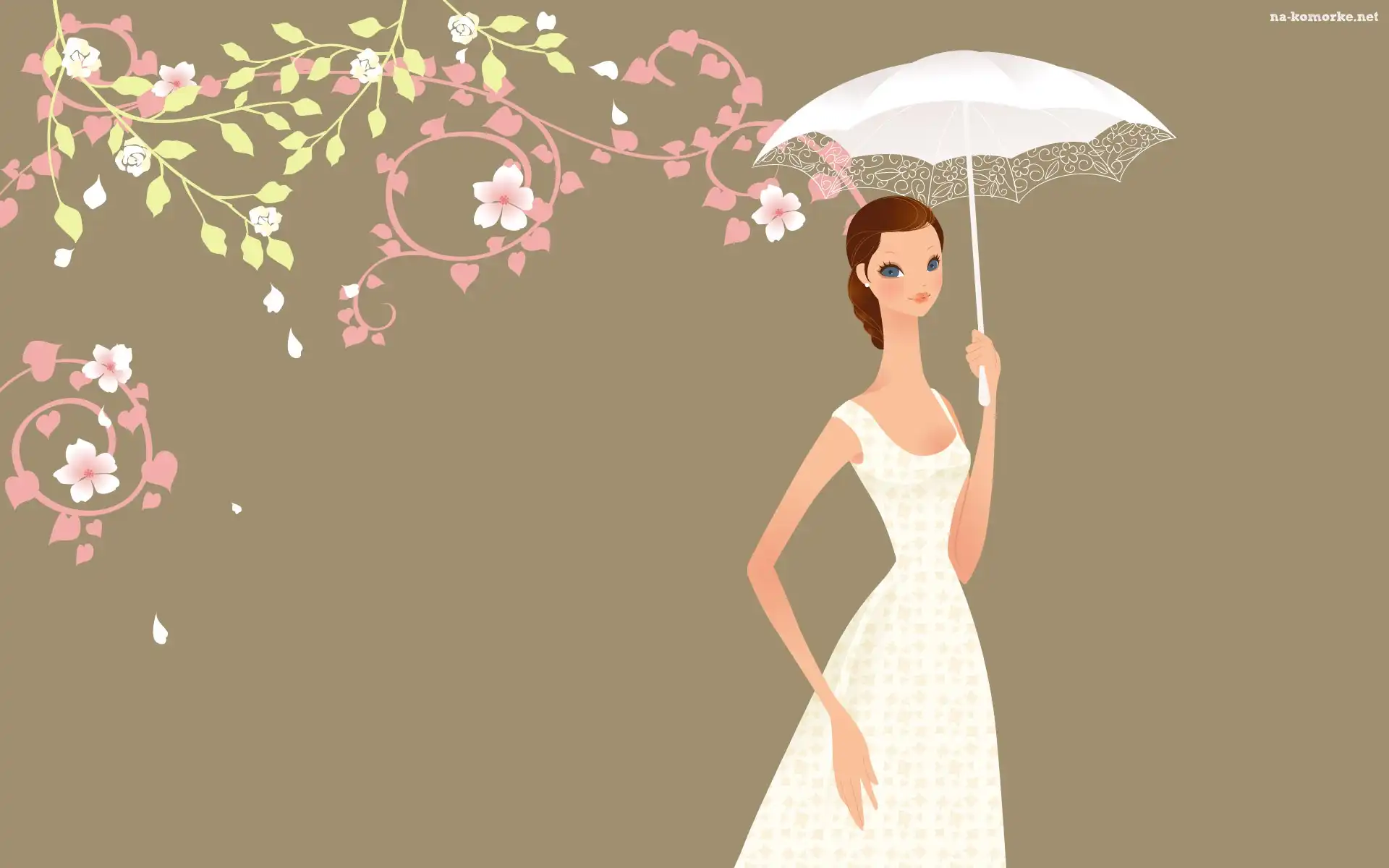 Kobieta, Parasol