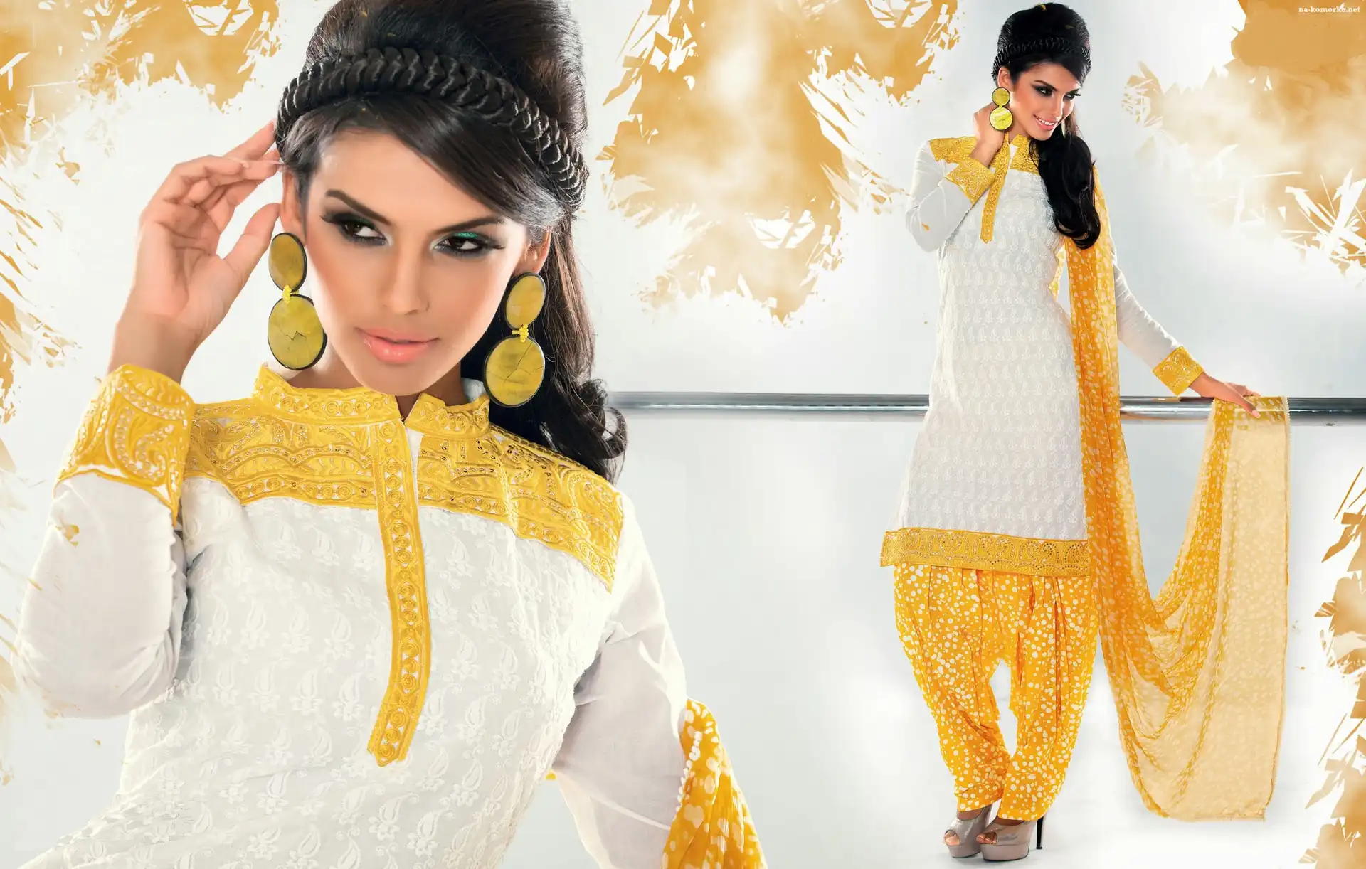 Kobieta, Kameez Makijaż, Strój, Salwar
