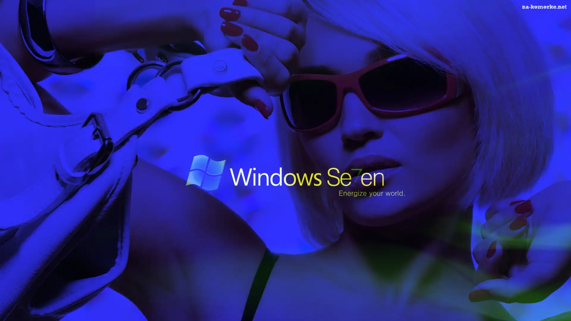Kobieta, Logo, Windows 7