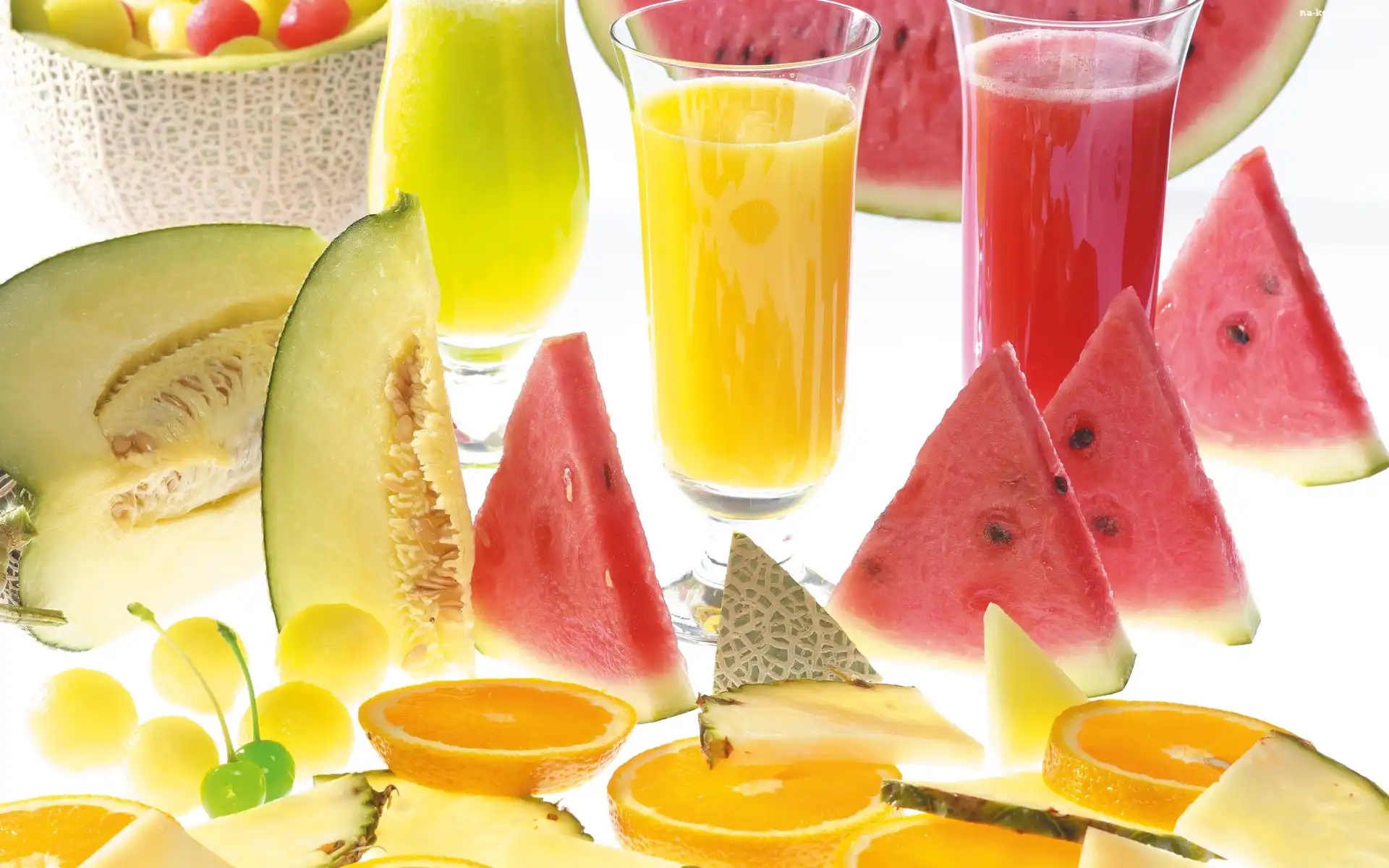 Koktajle, Melon, Owocowe, Arbuz