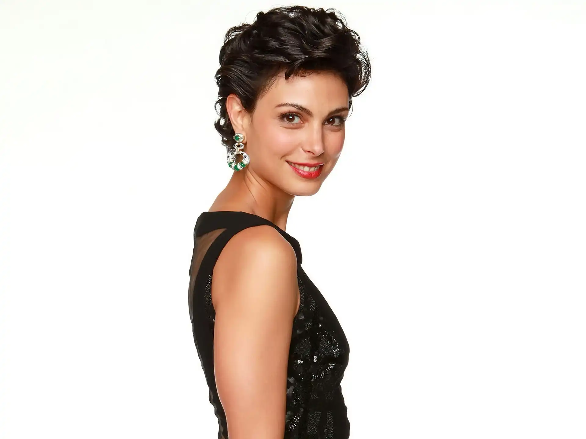 Kolczyk, Morena Baccarin, Profil, Czarny, Strój