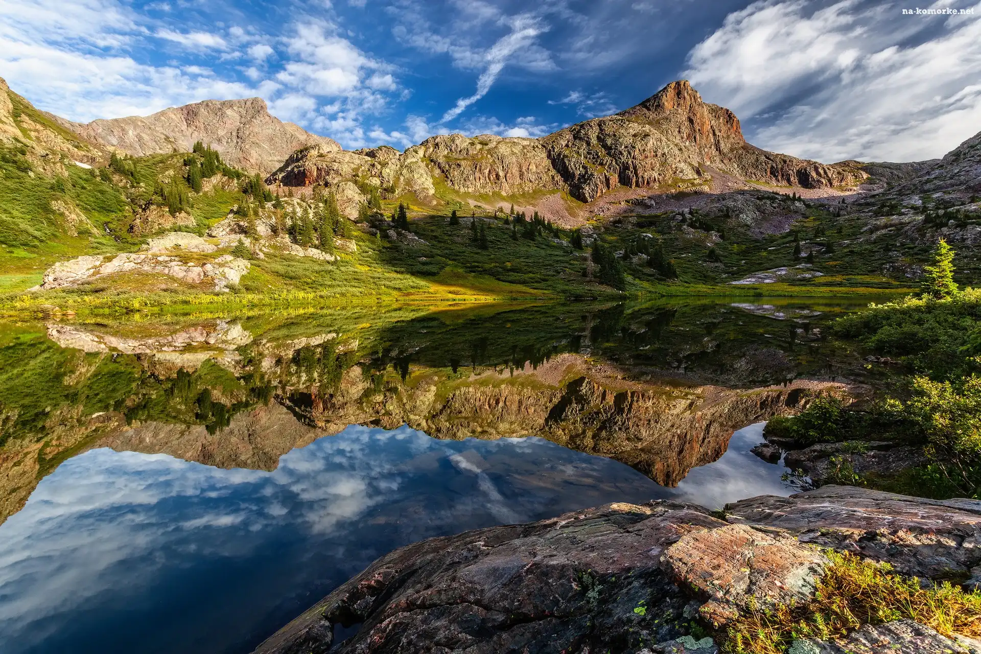 Kolorado, Góry, Moon Lake, Stany Zjednoczone, Jezioro, San Juan