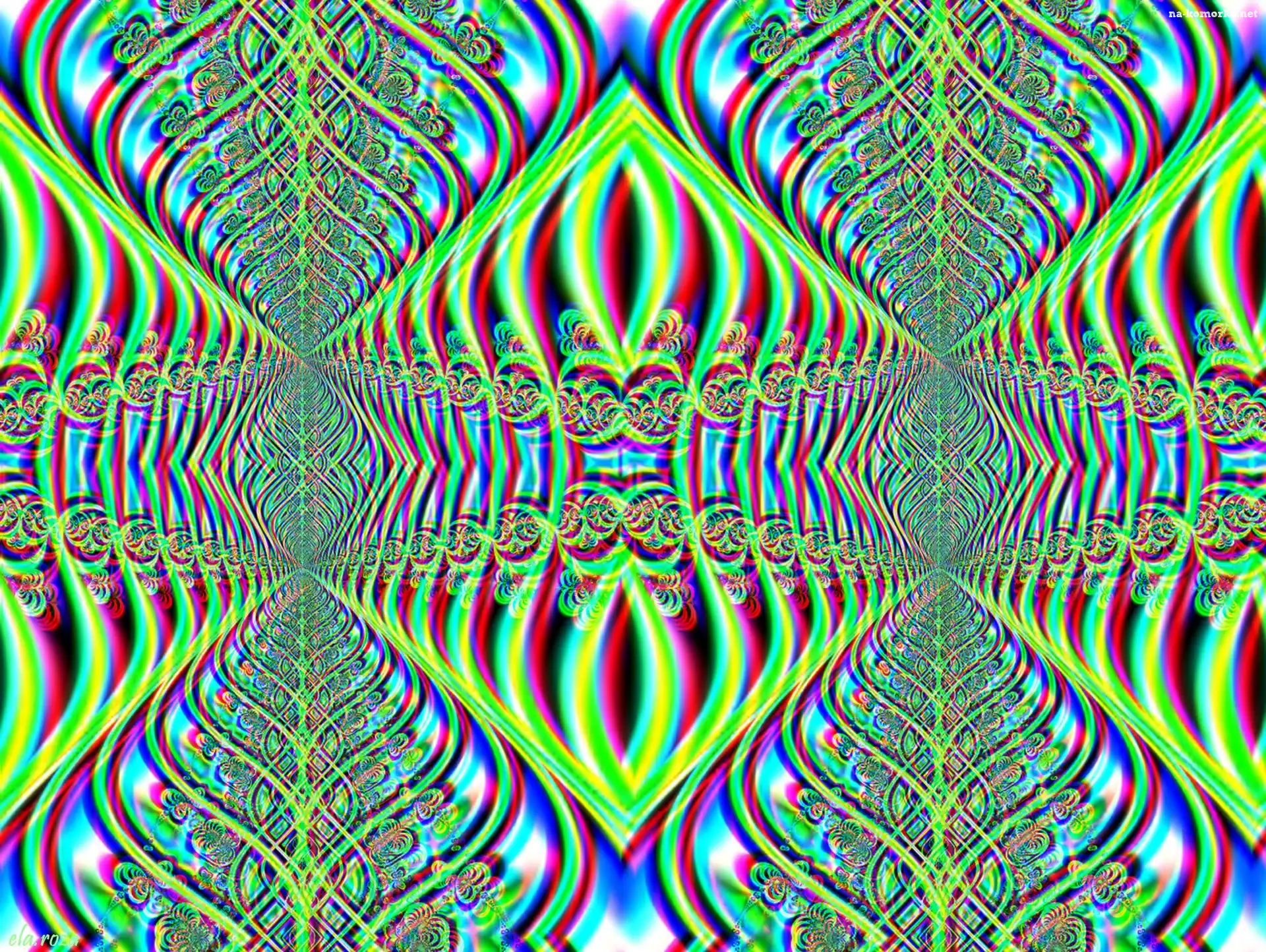 Kolorowe, Fraktale, Wzory, Abstrakcja