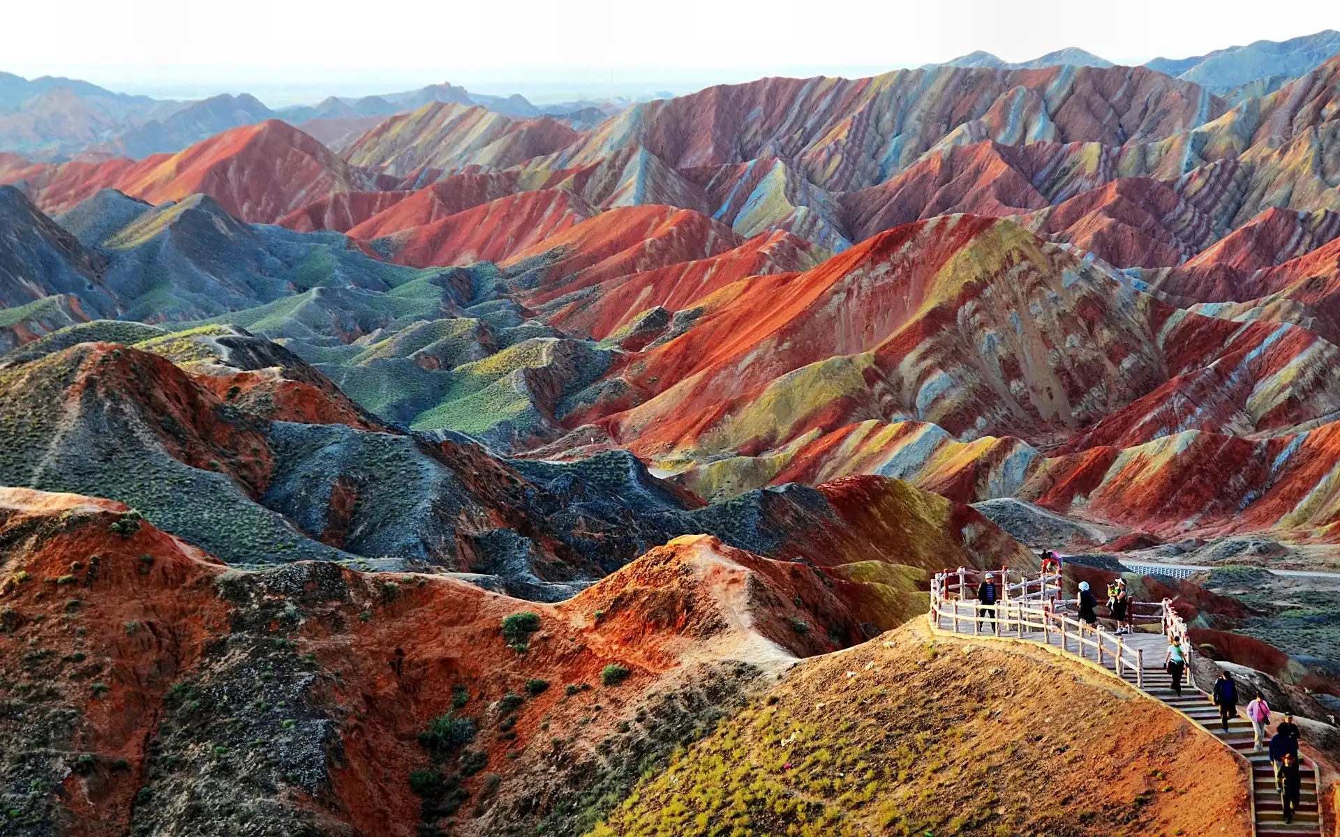 Kolorowe, Chiny, Góry, Zhangye Danxia
