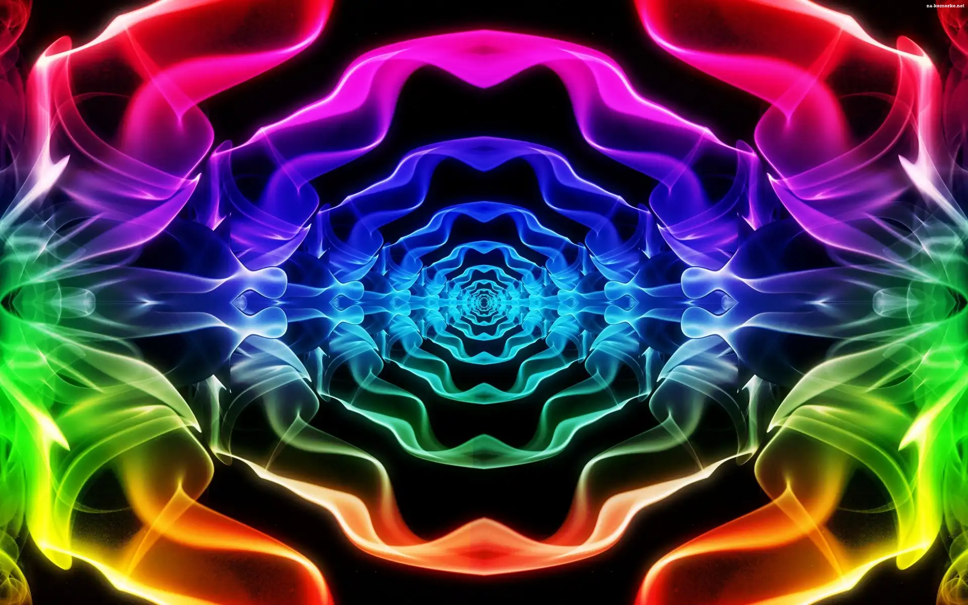 Kolorowy, Grafika, Dym, Abstrakcja