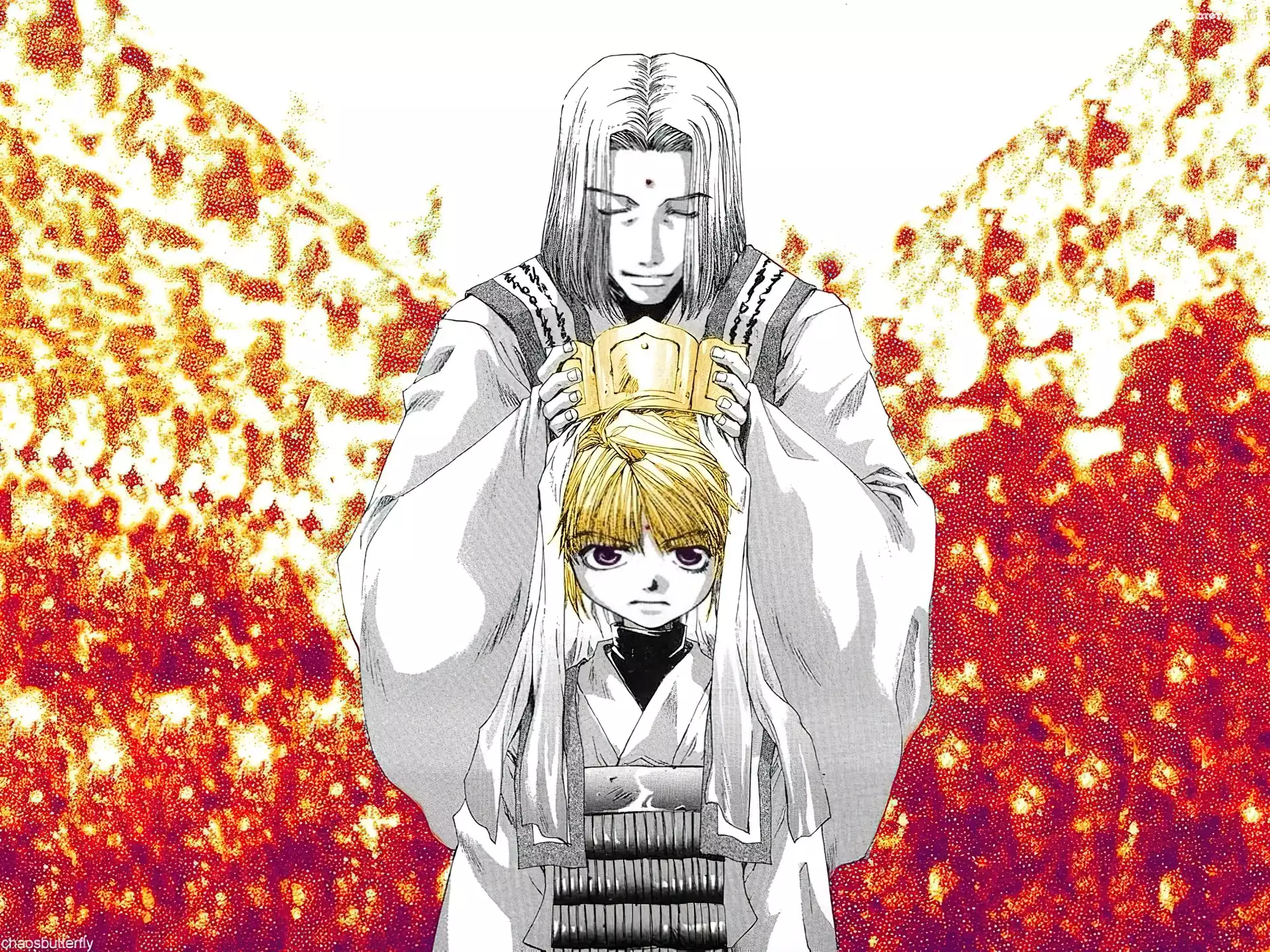 Saiyuki, korona, ludzie