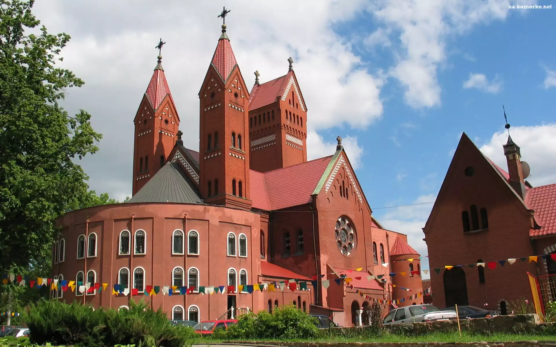 Kościół, Mińsk, Czerwona, Cegła