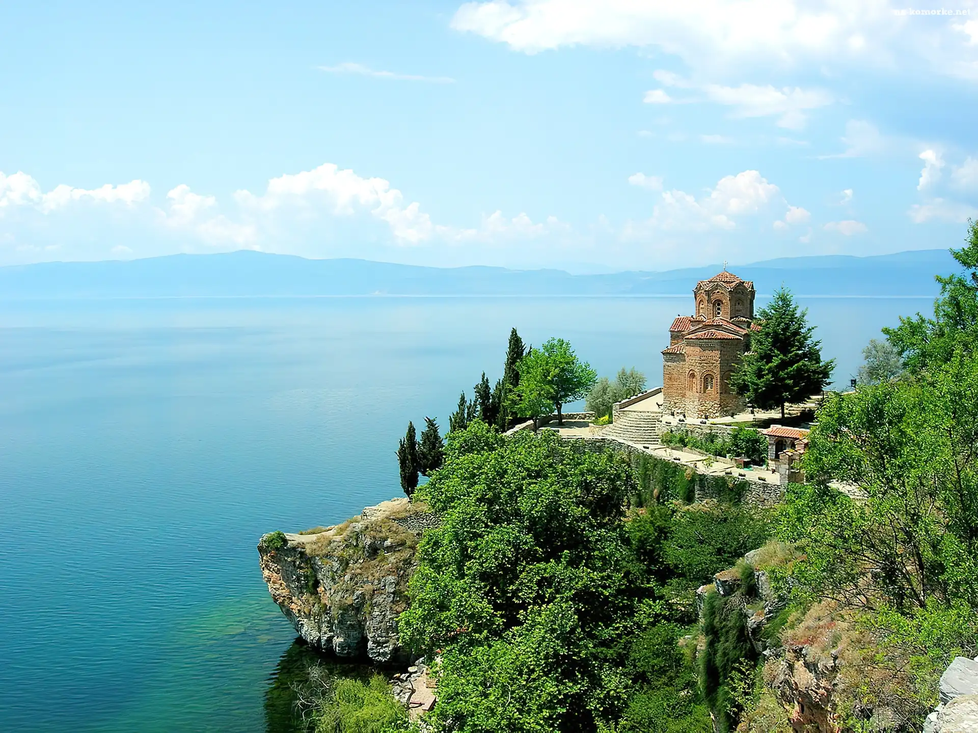 Kościół, Albania, Św.Jovan Kaneo, Jezioro