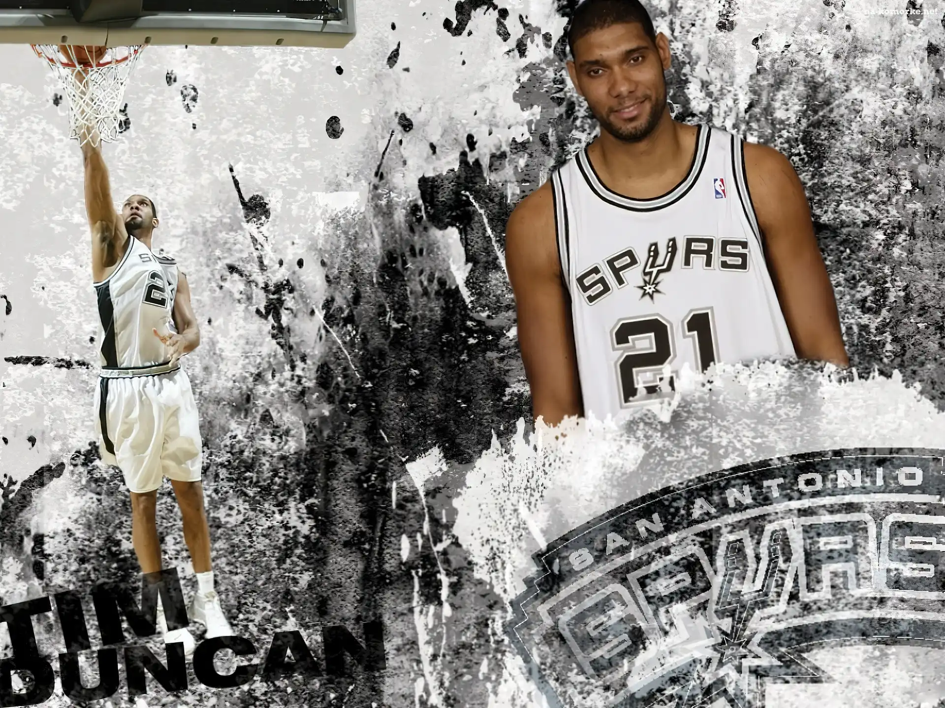 Koszykówka, koszykarz , Tim Duncan