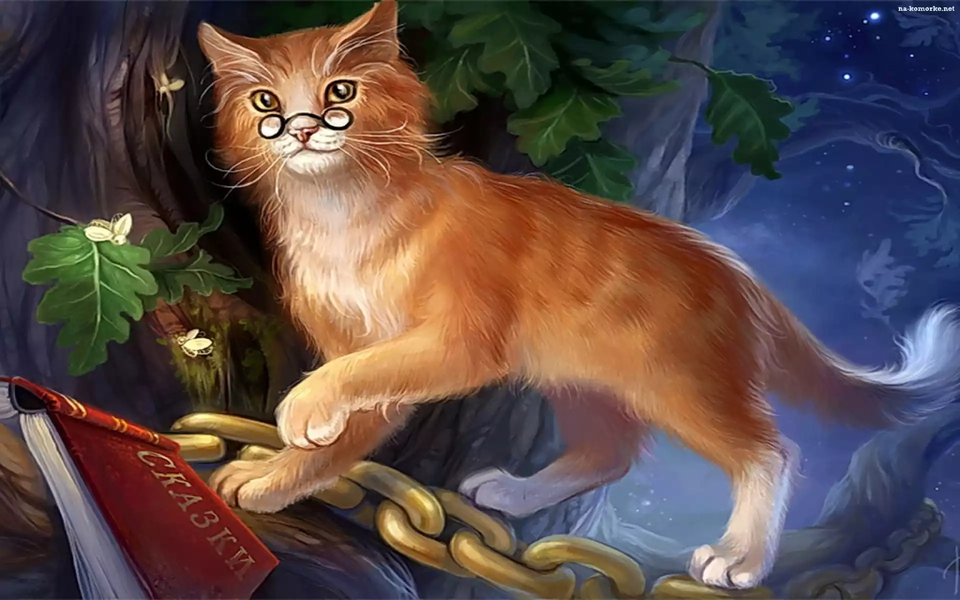Kot, Fantasy, Okulary, Art