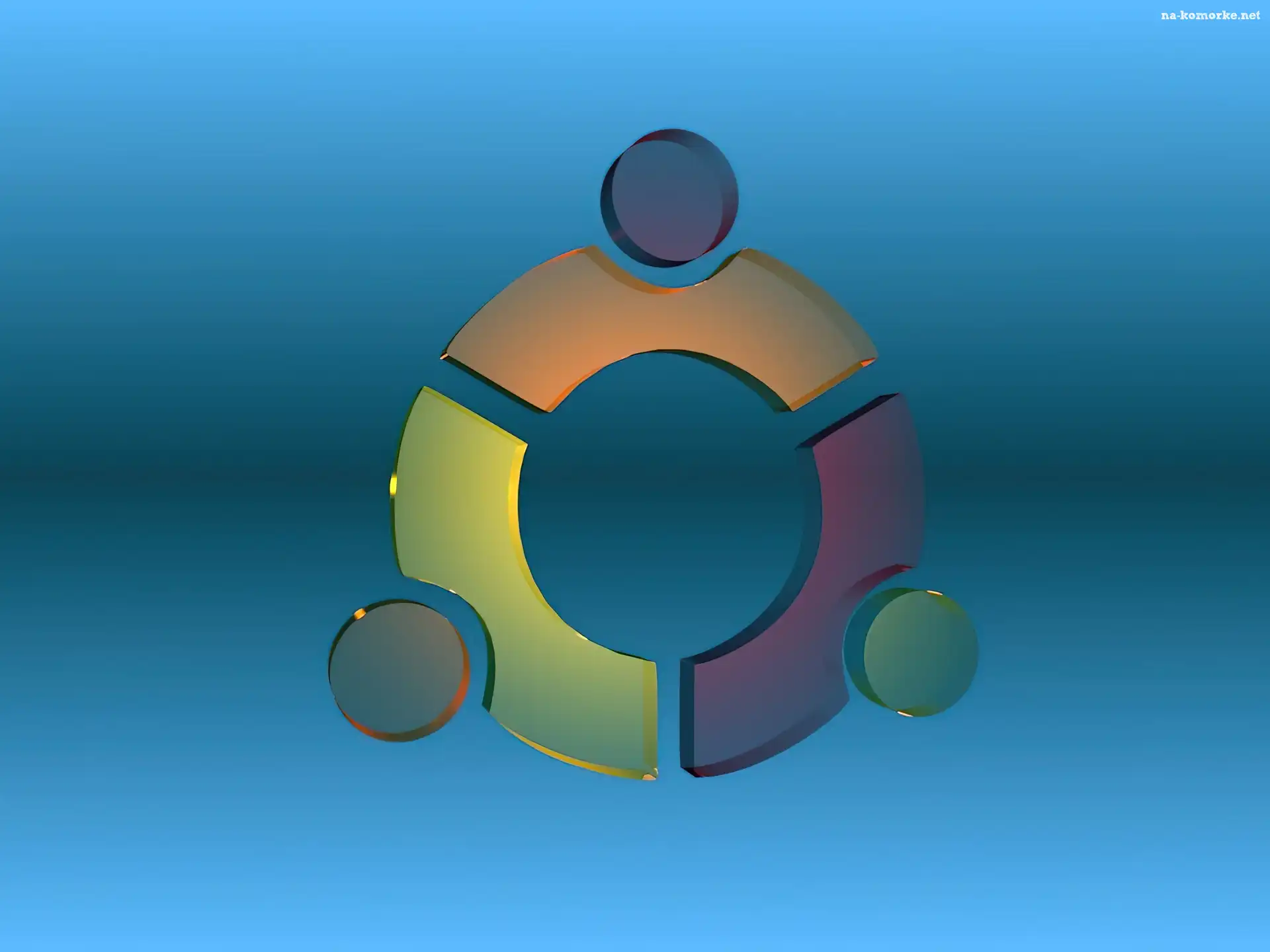 krÄ…g, Ubuntu, grafika, symbol, ludzie