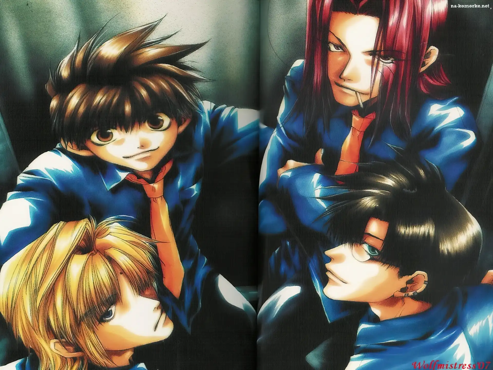 Saiyuki, oczy, krawaty