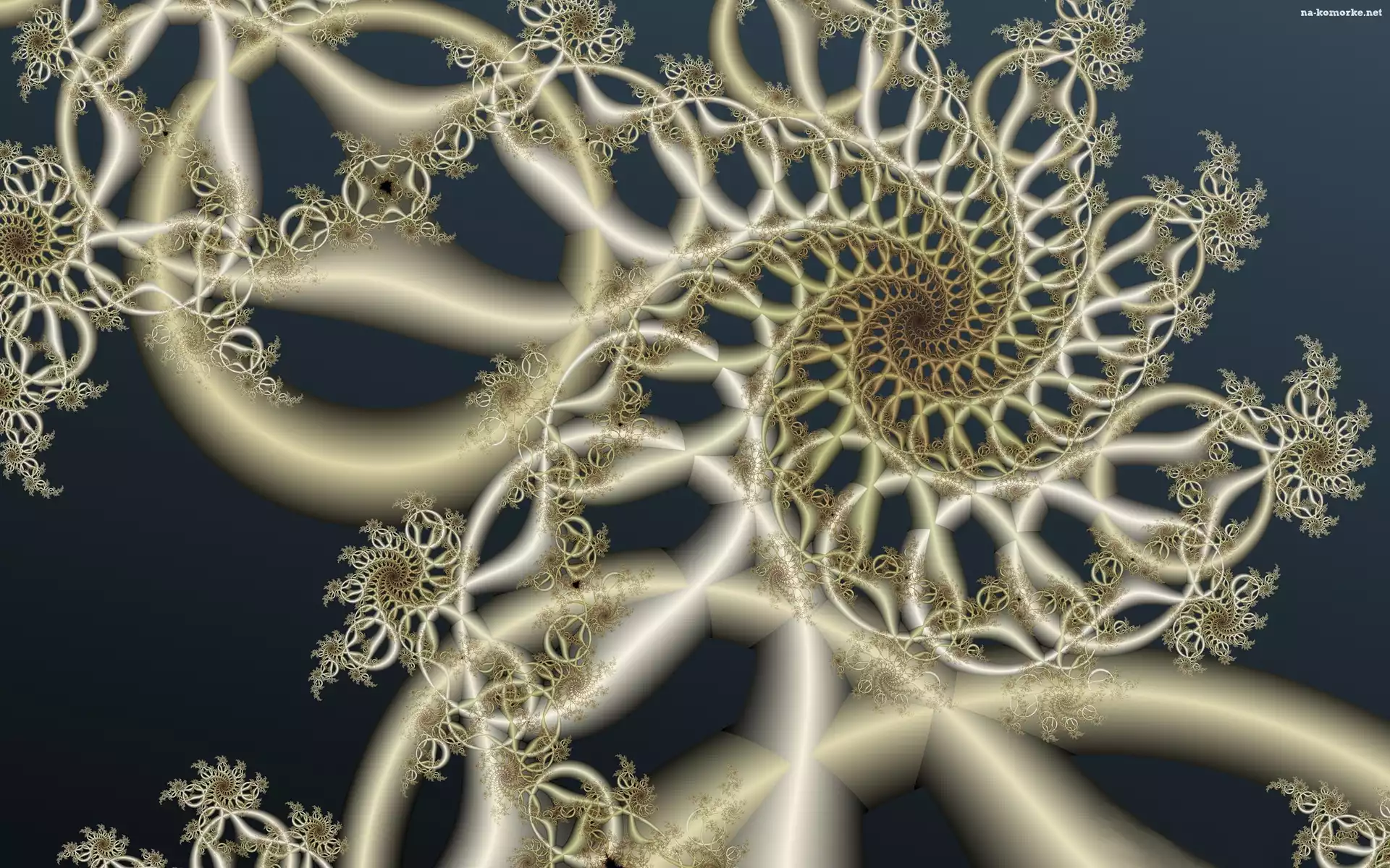 Kręgi, Grafika, Abstrakcja, Fraktal, Spiralne