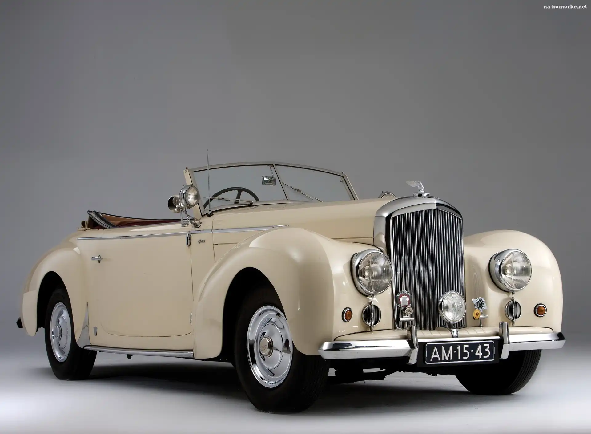 Kremowy, Kabriolet, Bentley Mark VI, Zabytkowy