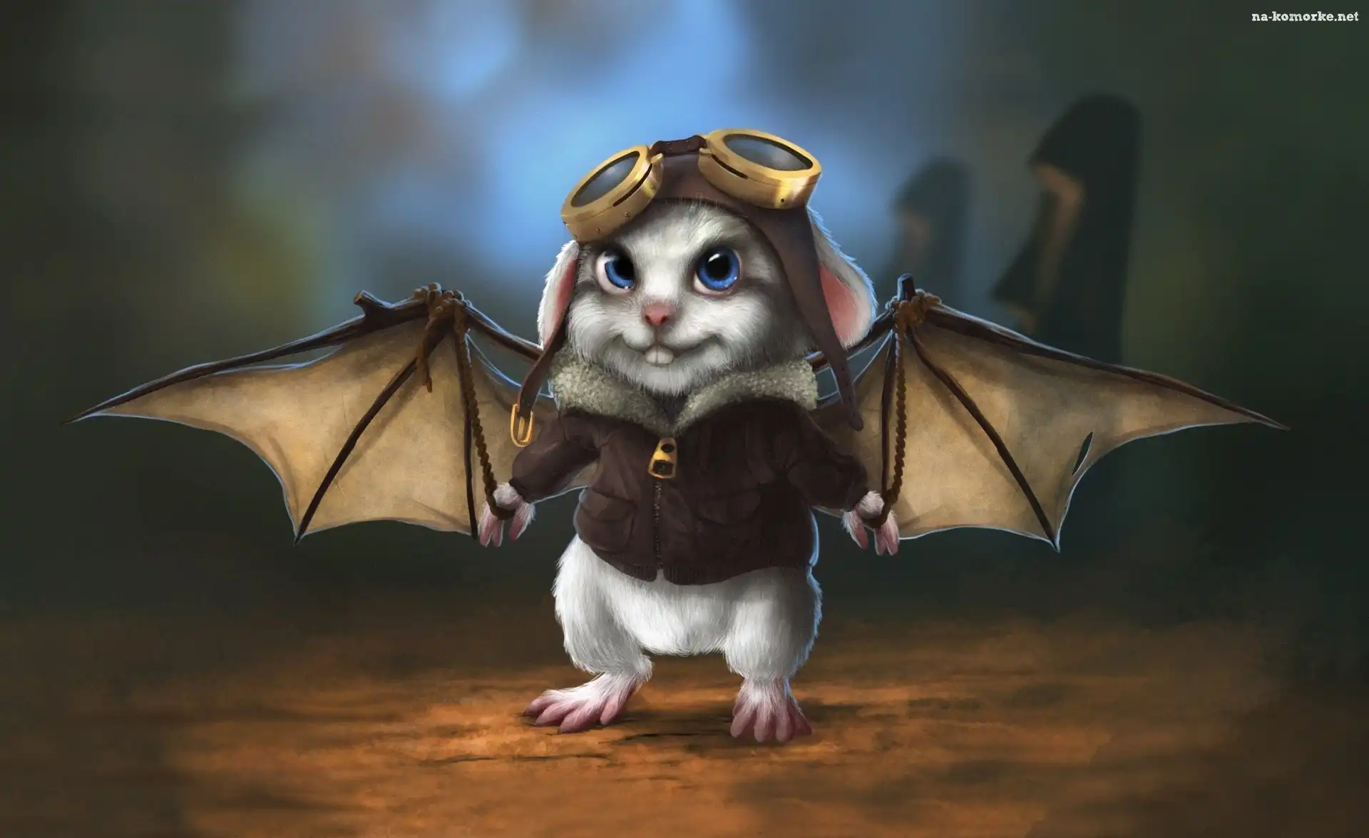 Królik, Fantasy, Nietoperz, Art