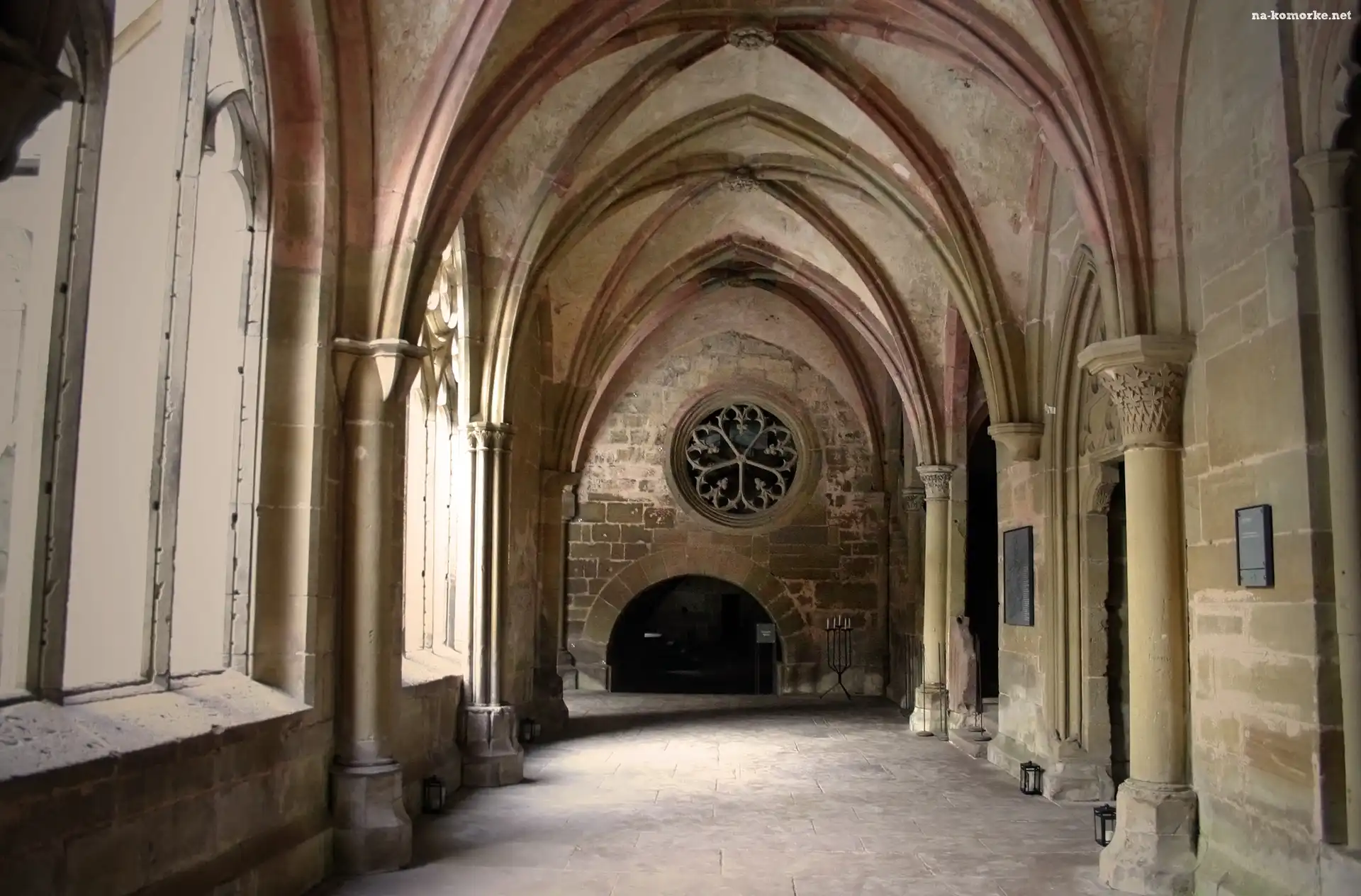Klasztor, Krużganek, Korytarz, Niemcy, Opactwo Maulbronn, Maulbronn