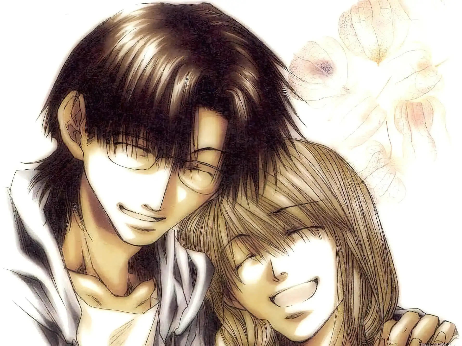krzyk, Saiyuki, para, okulary, ludzie