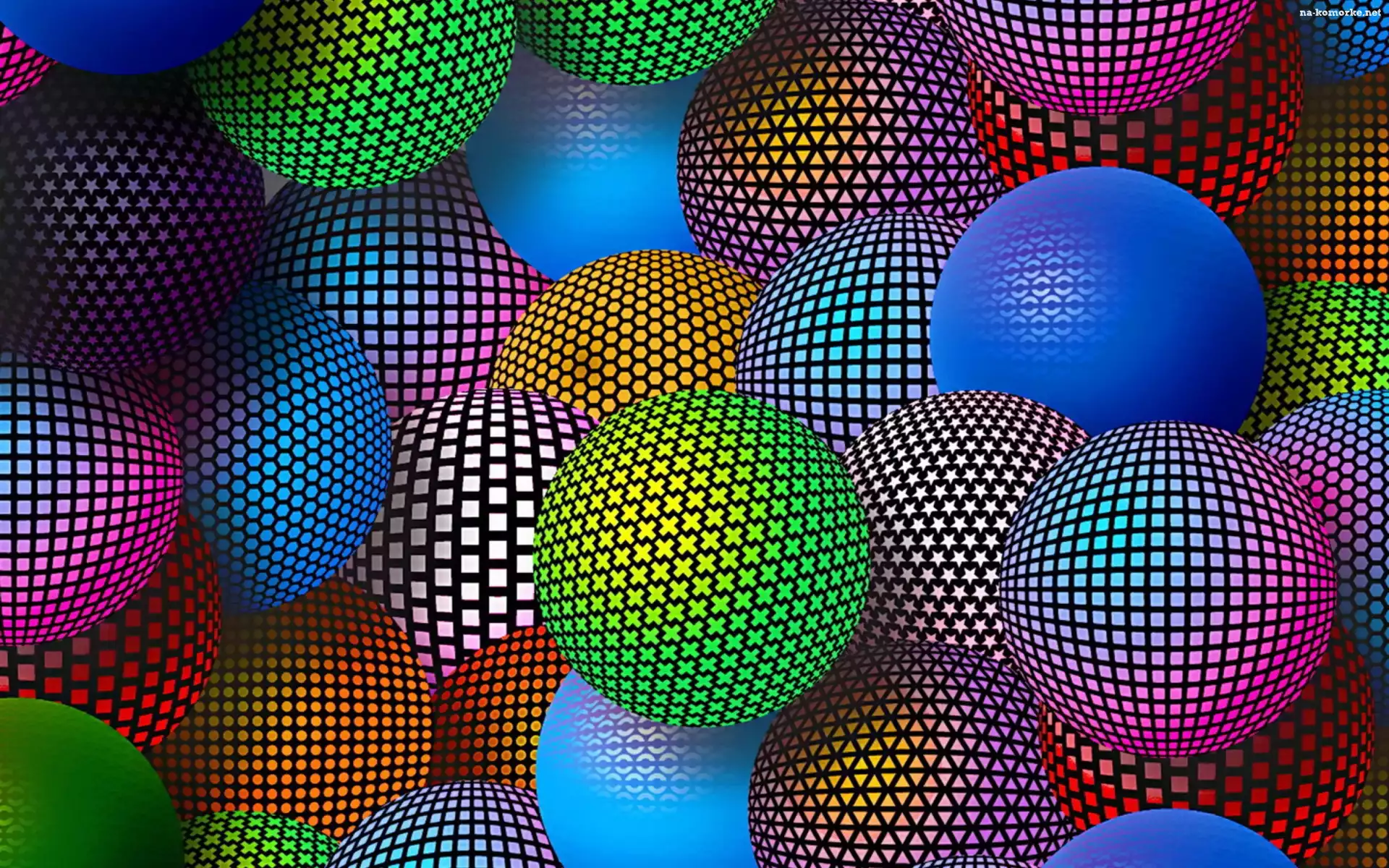 Wzorzyste, Kule, Grafika 3D