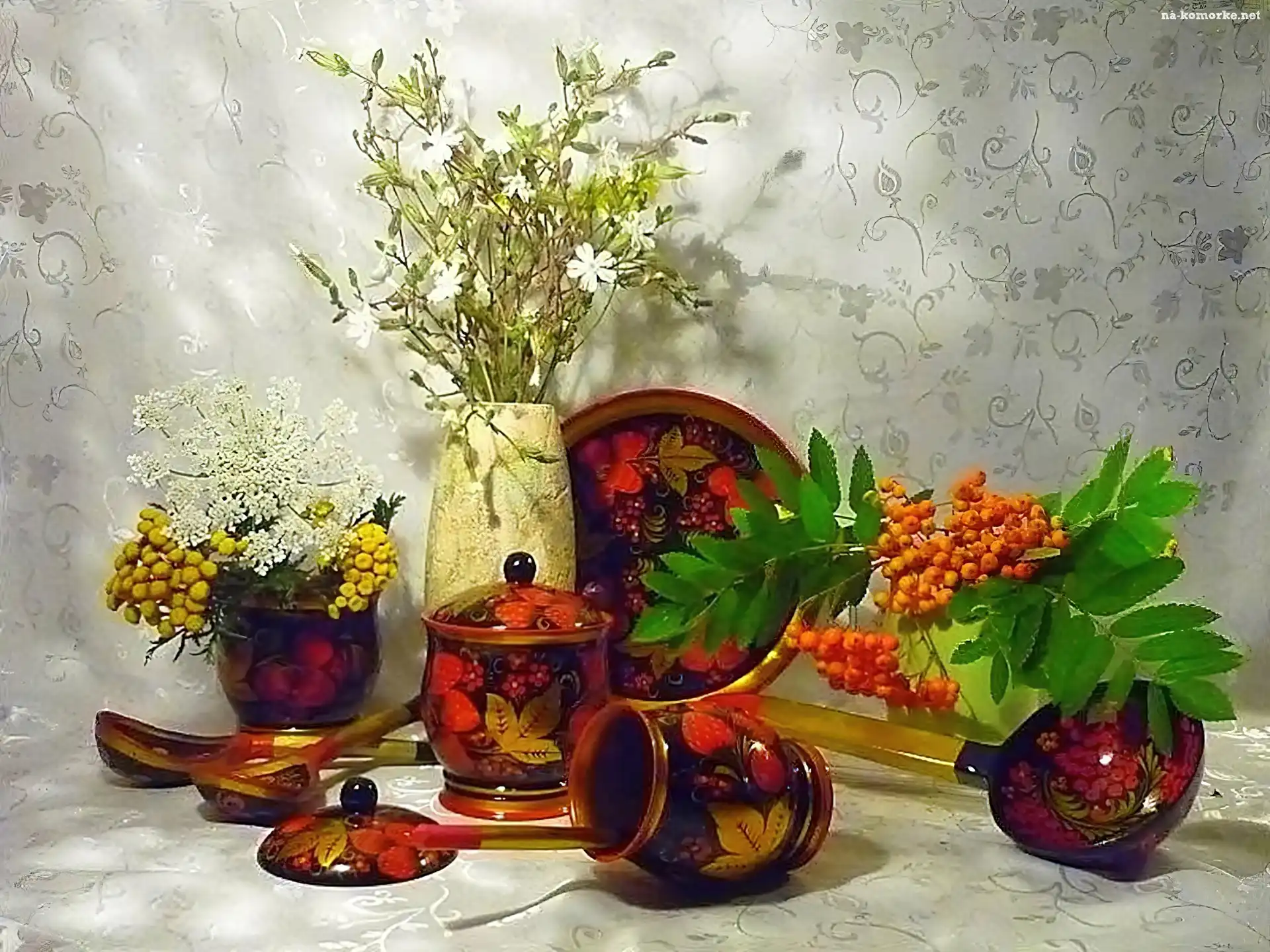 Kwiaty, Naczynia, Wazon, Ozdobne