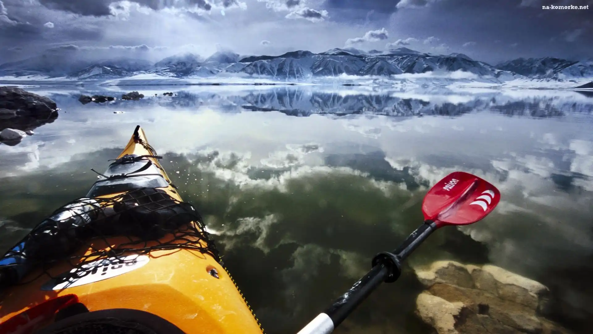 Lake, Paddling, Kajak, USA, Mono, Kalifornia
