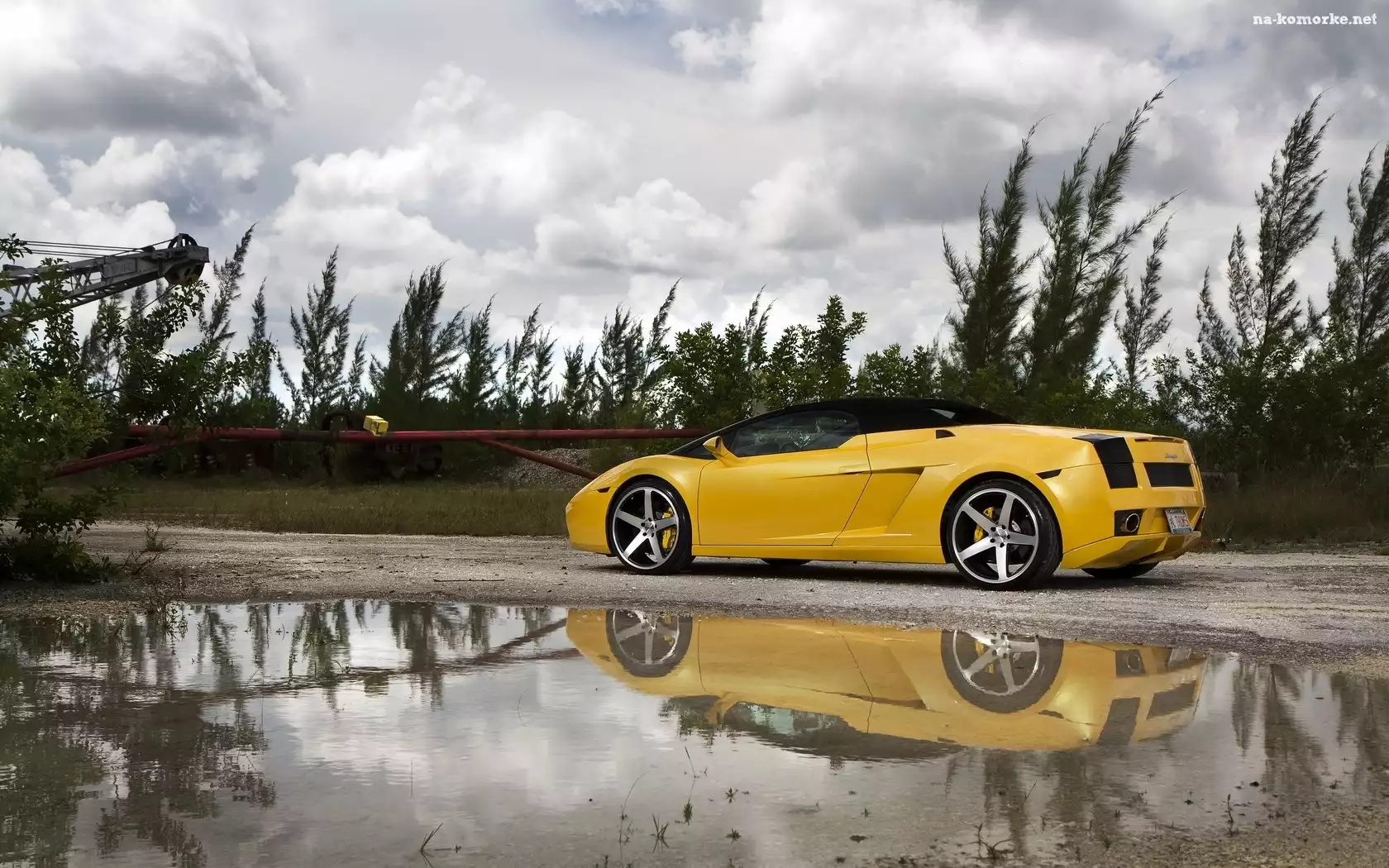 Żółte, Lamborghini, Felgi