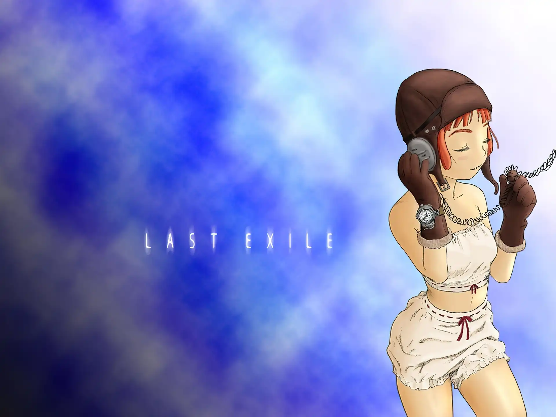 Last Exile, hełmofon, kobieta, pilot