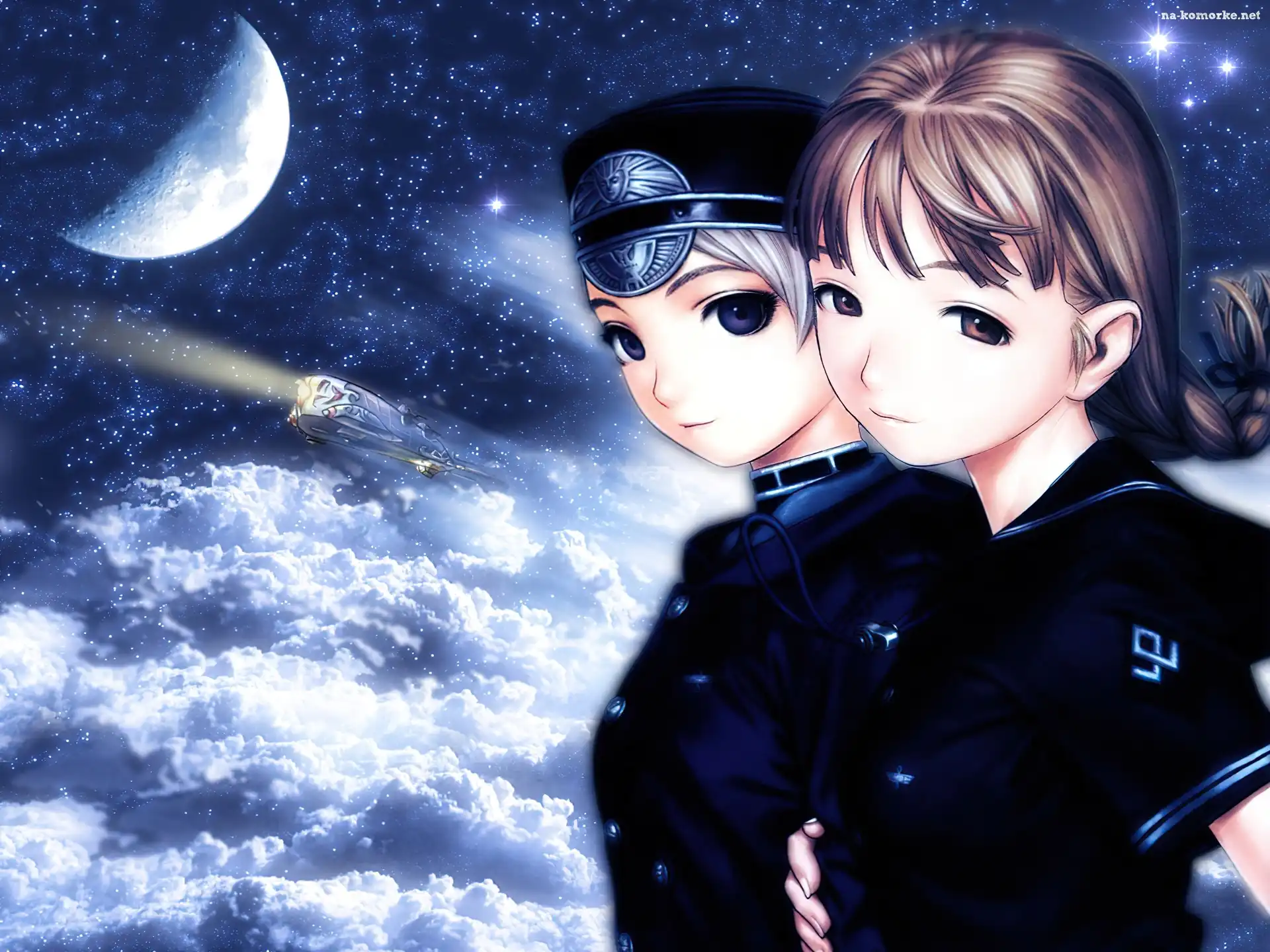 Last Exile, moon, kobiety, pojazd