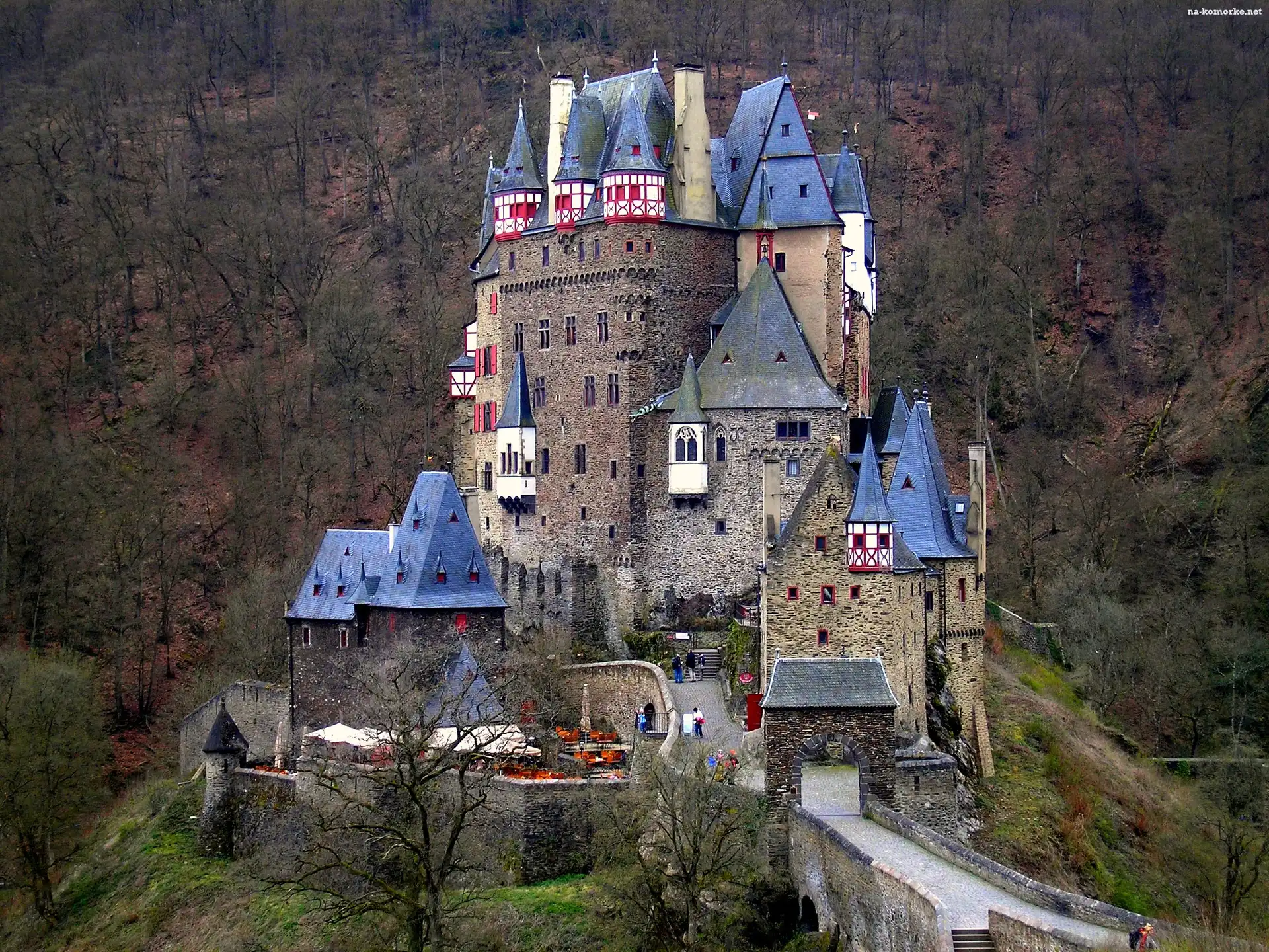 Lasy, Niemcy, Zamek, Eltz, Wzgórza