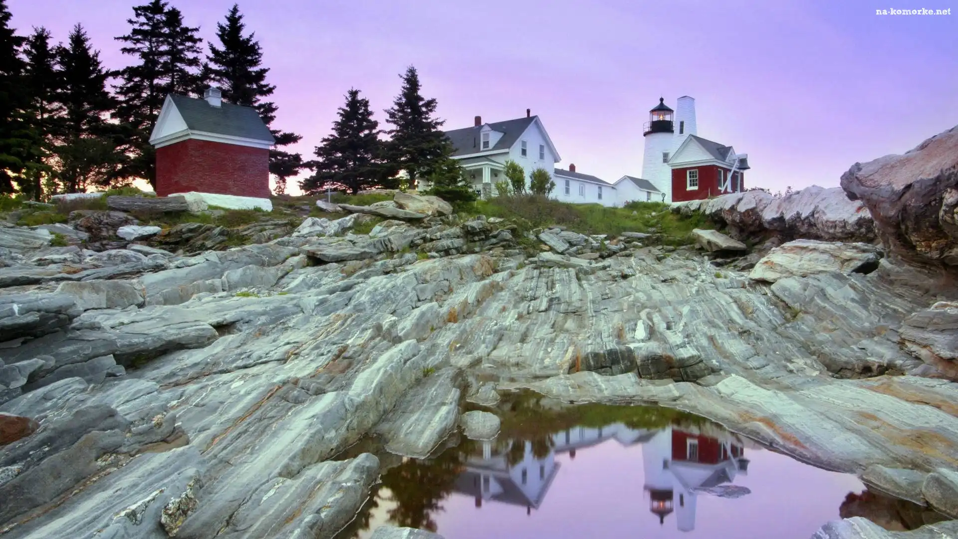 Latarnia Morska, USA, Skały, Maine